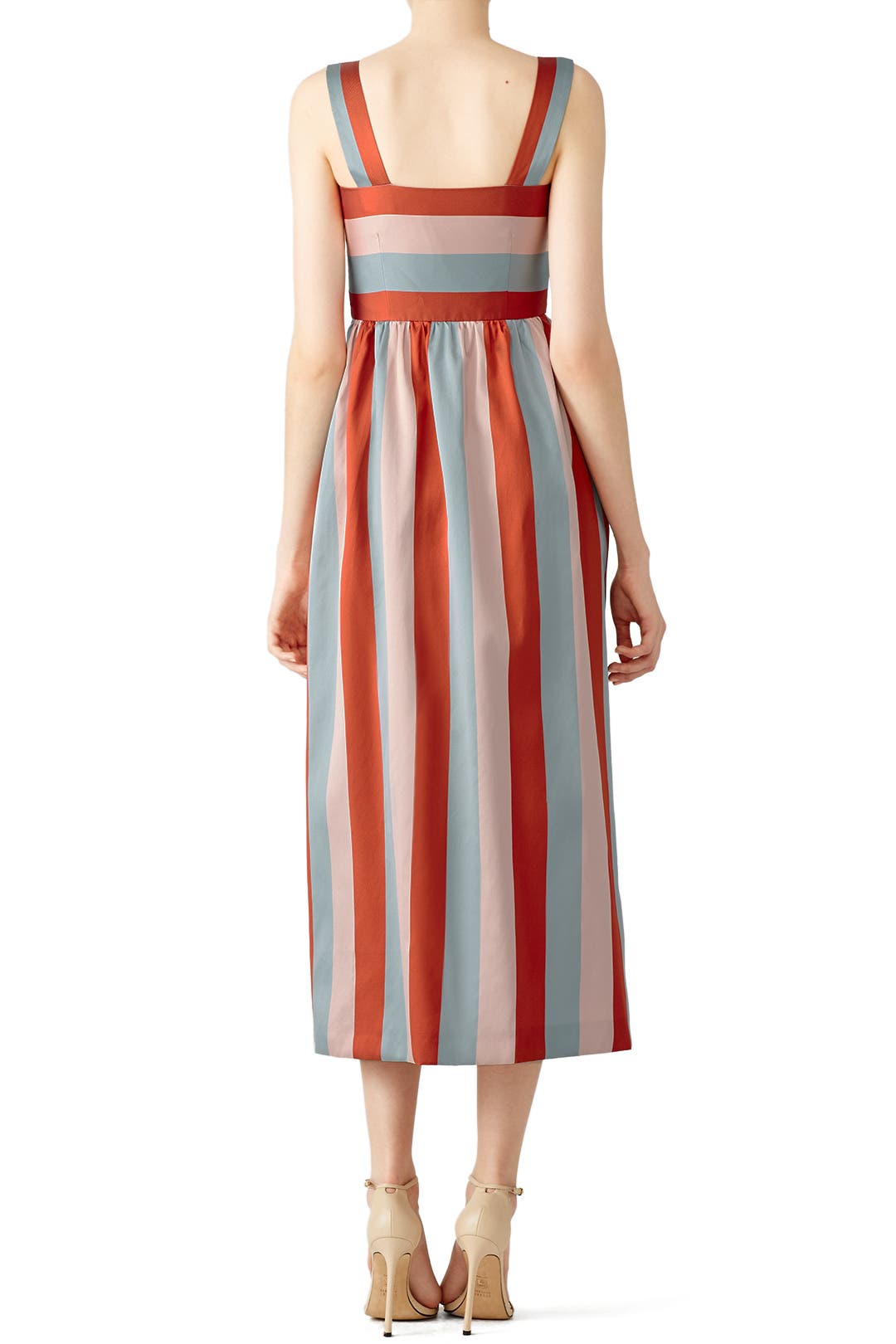 Multi Striped Midi Dress by RED Valentino | Rent the Runway
