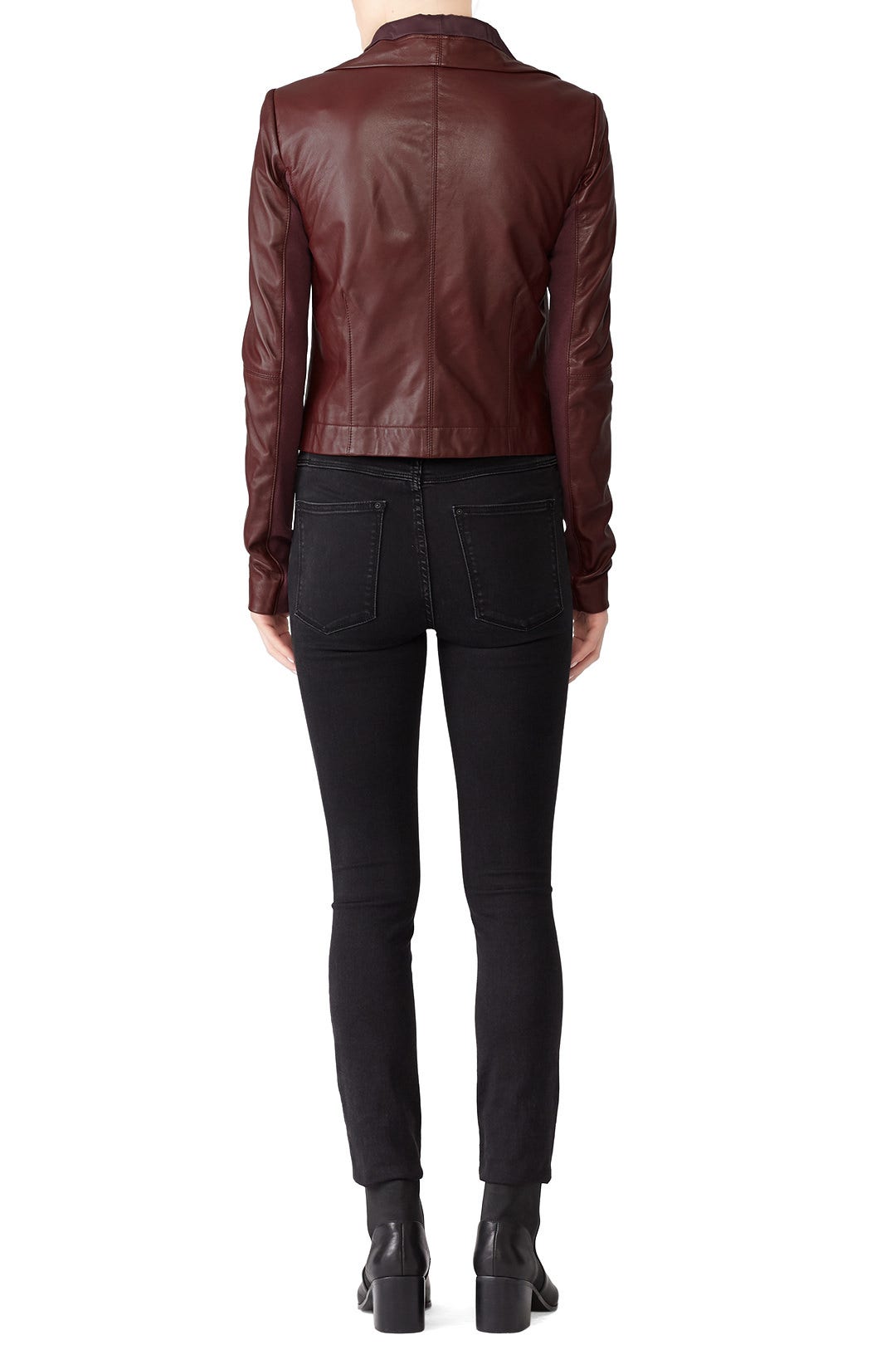 Merlot Max Leather Jacket by VEDA 1