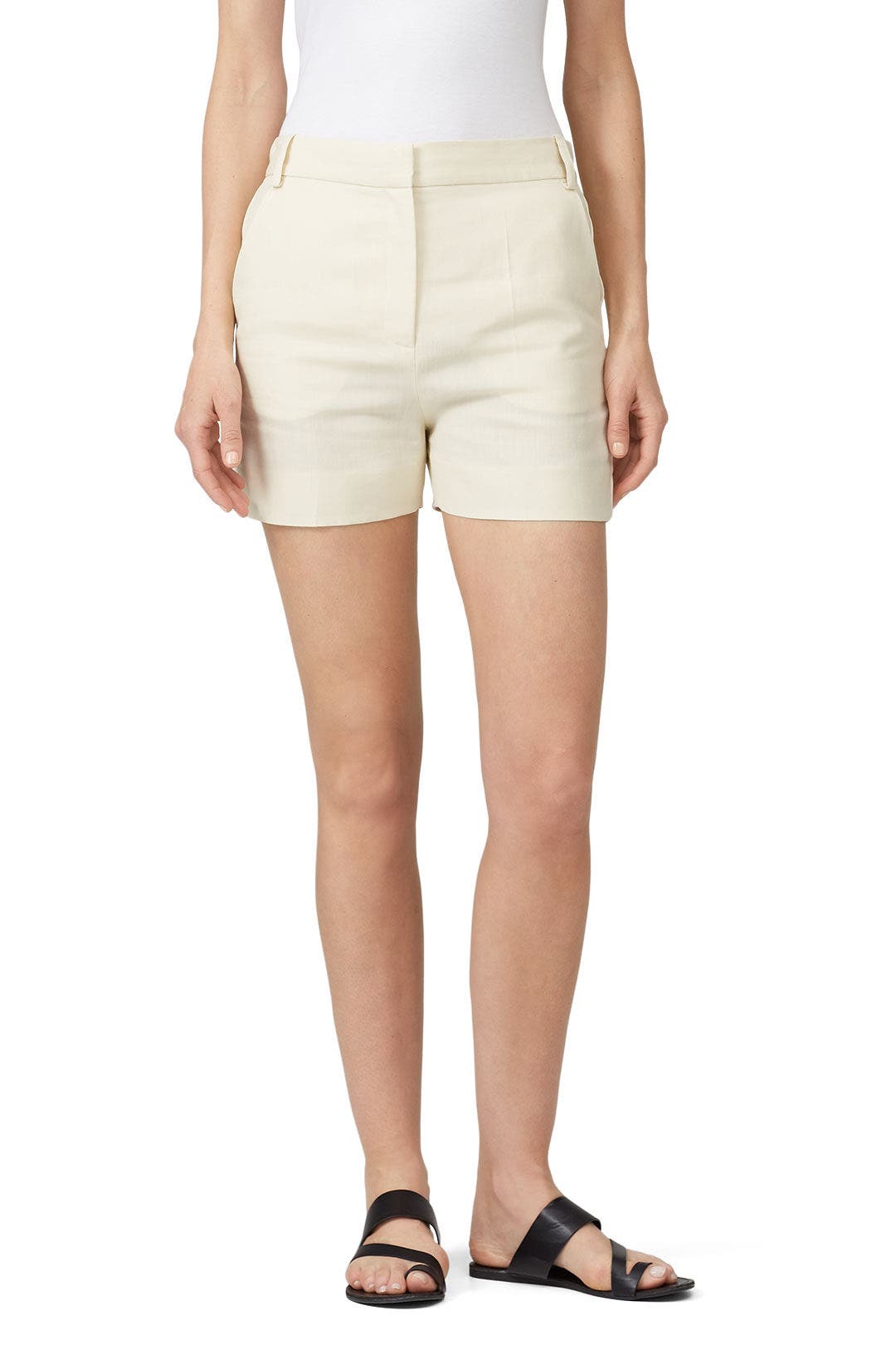 Cream Tailored Shorts by Victoria Victoria Beckham 1