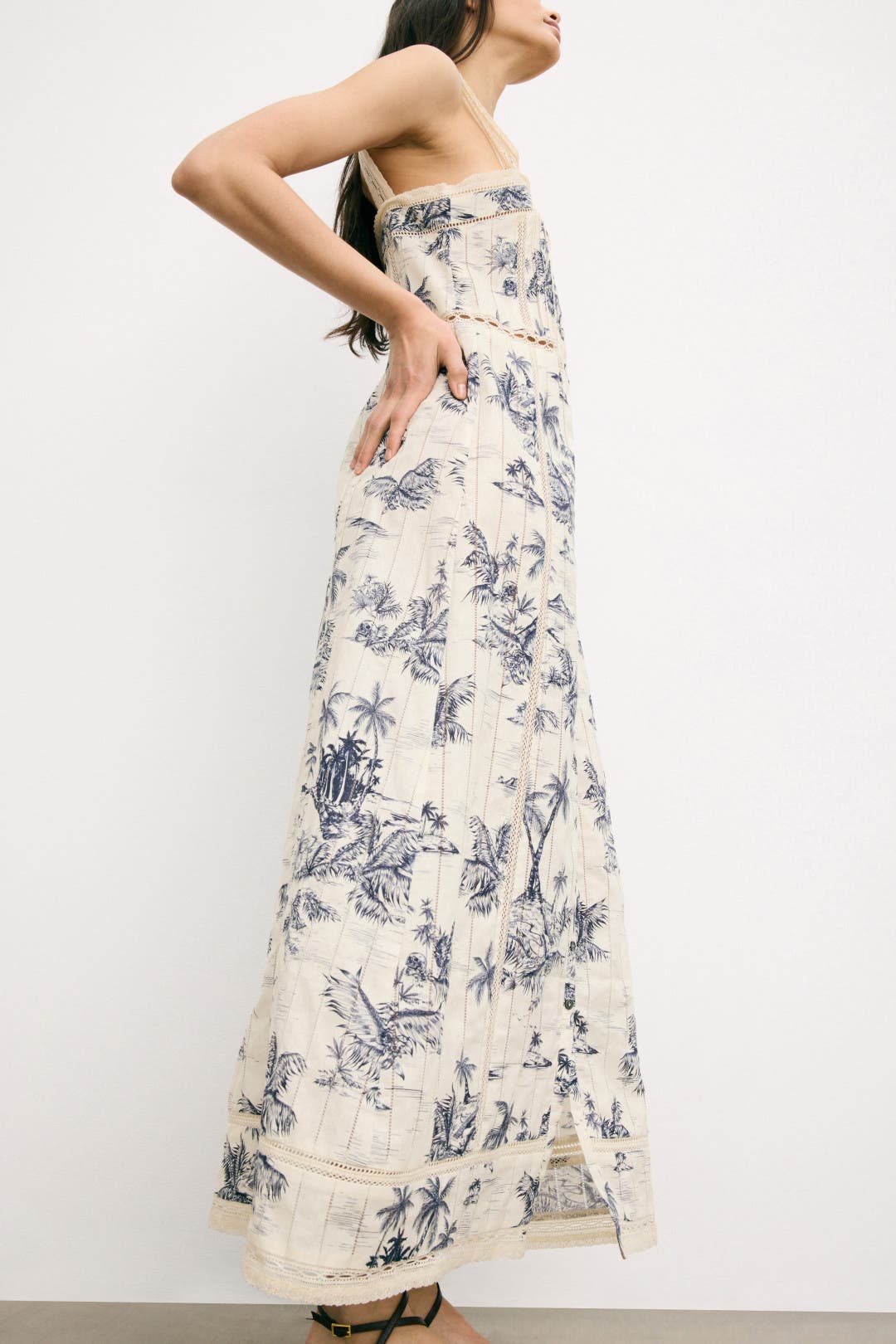 Renaid Cotton Tropical Island Maxi Dress by Zadig & Voltaire