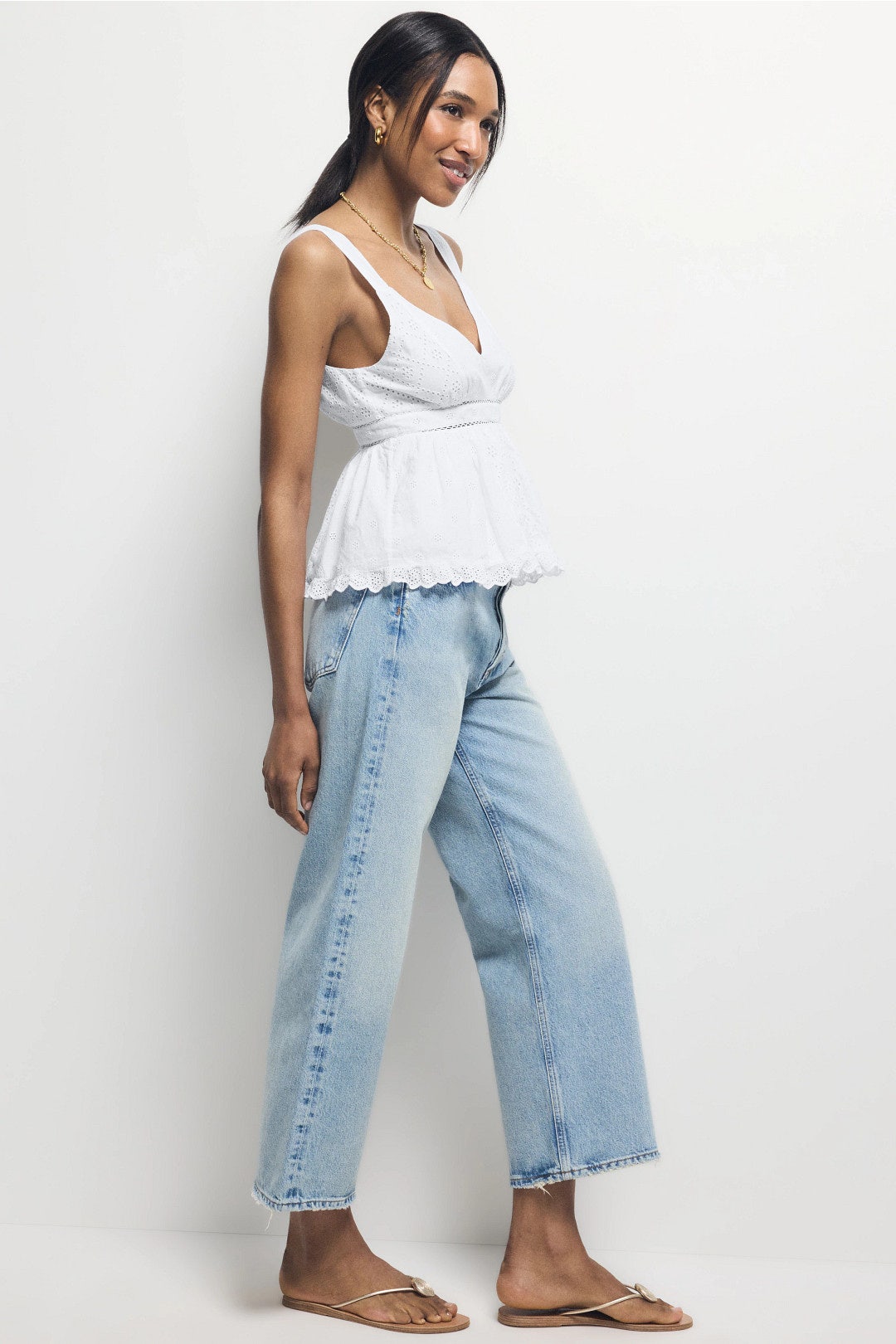 Eyelet Tank Top by Area Stars 2