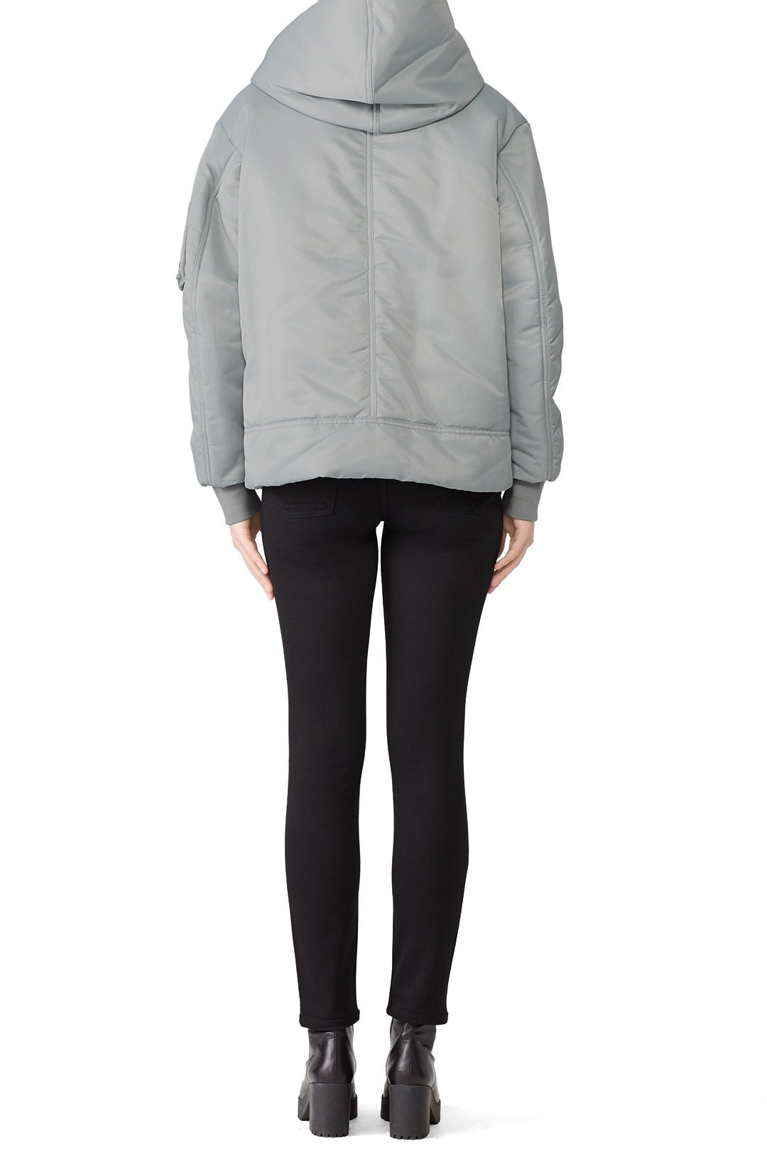 Light Grey Big Bomber Jacket by Bacon 1