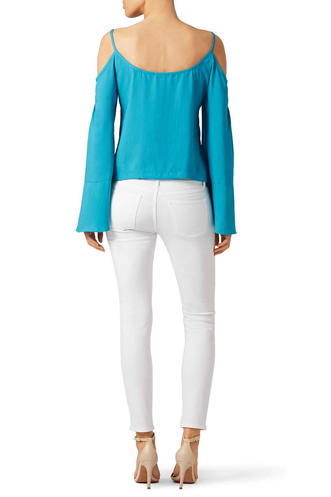 Teal Tulip Sleeve Top by Nanette Lepore 1