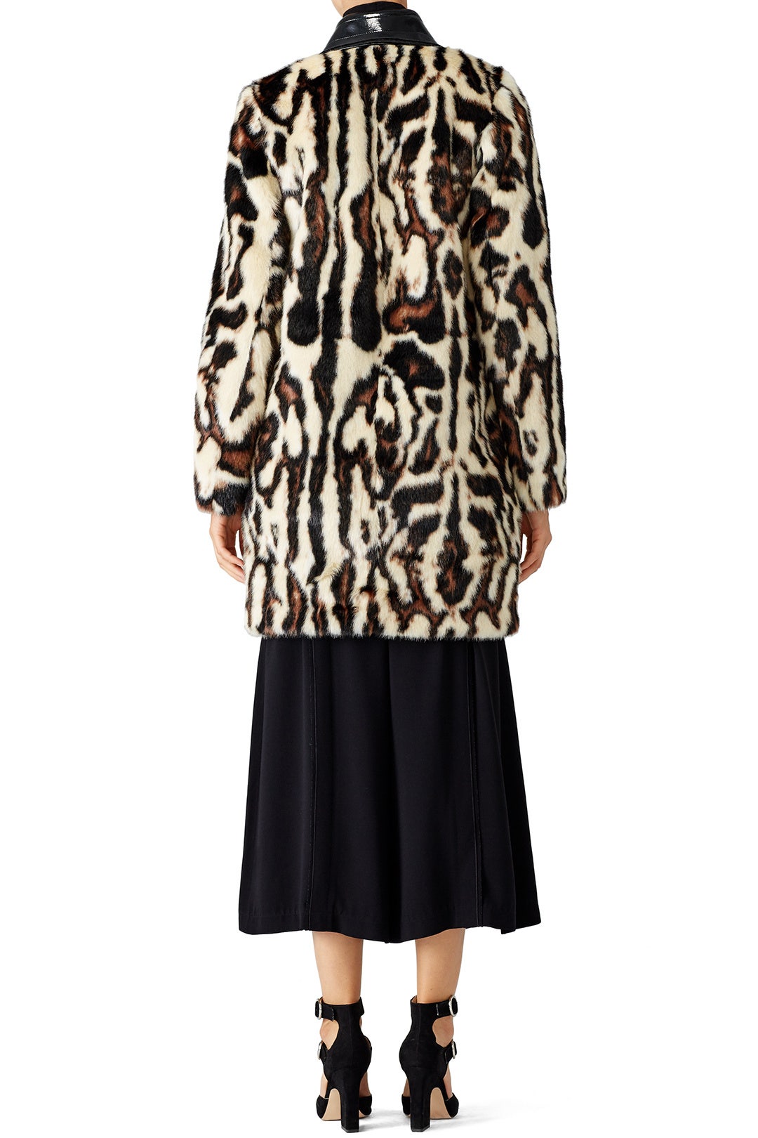 Animal Print Faux Fur Coat by Carven 1