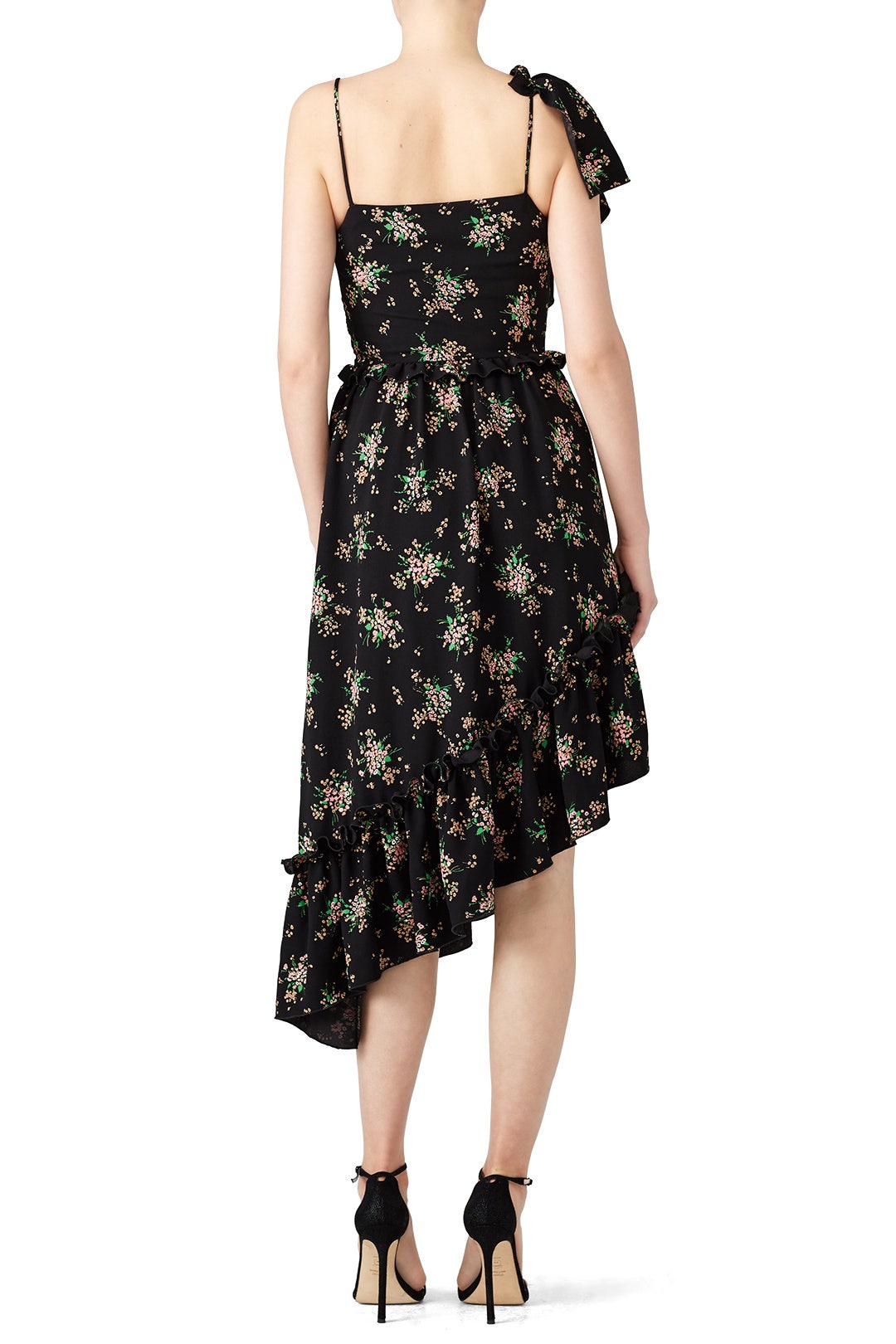 Dark Floral Midi Dress by MSGM 2