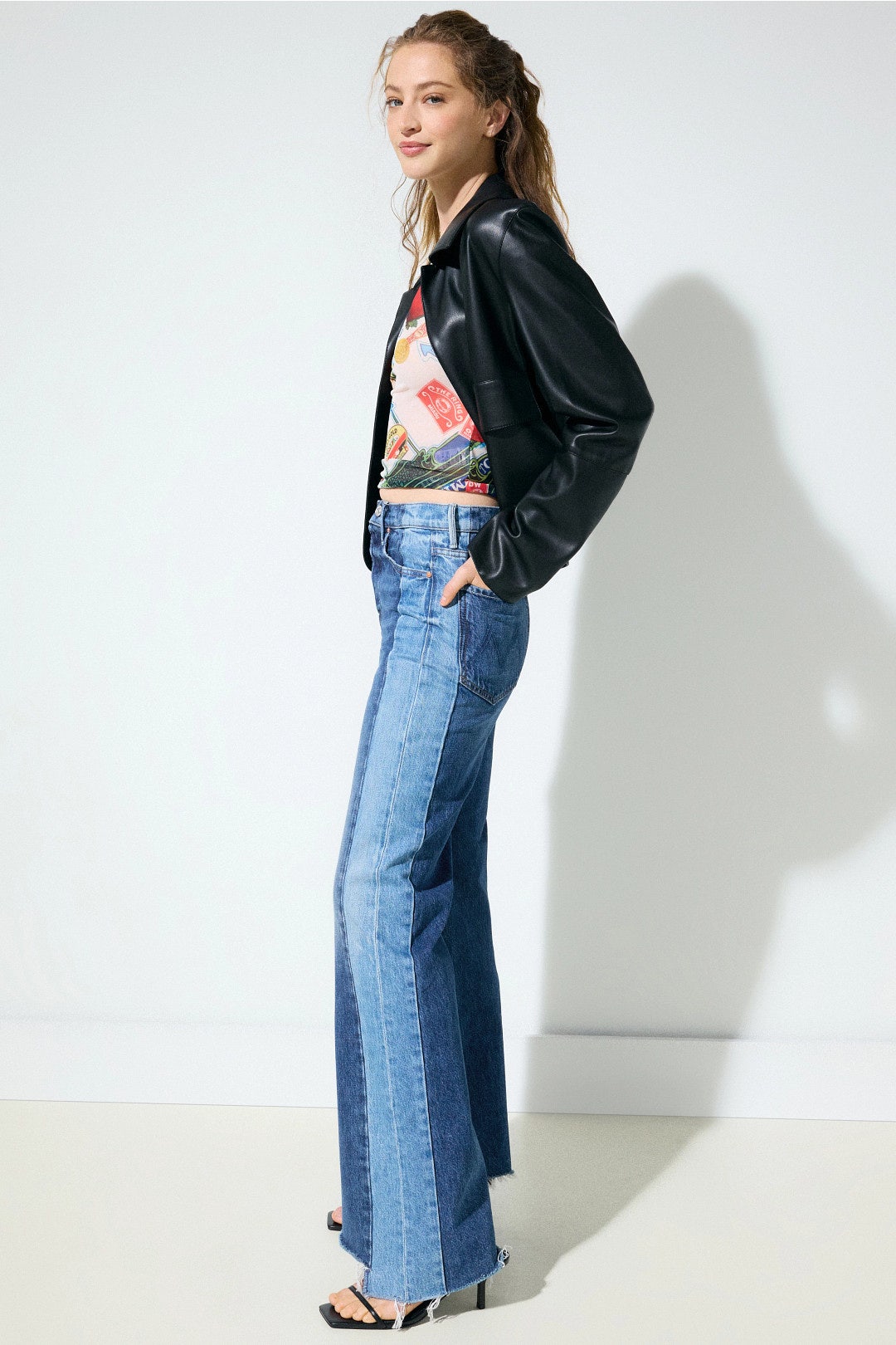 Tux Sidestepper Sneak Fray Jeans by MOTHER 2
