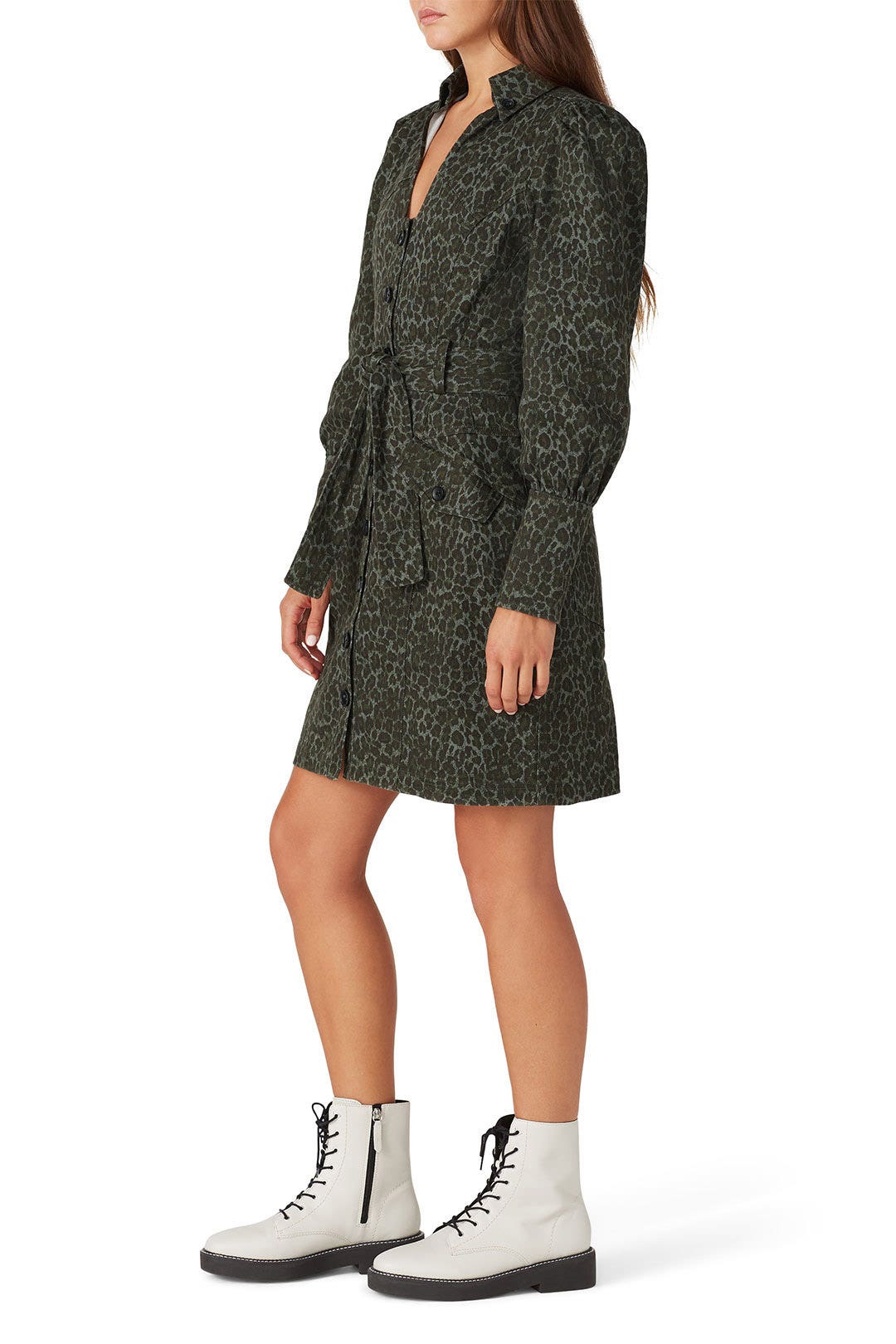 Green Leopard Dress by Marissa Webb x RTR 1