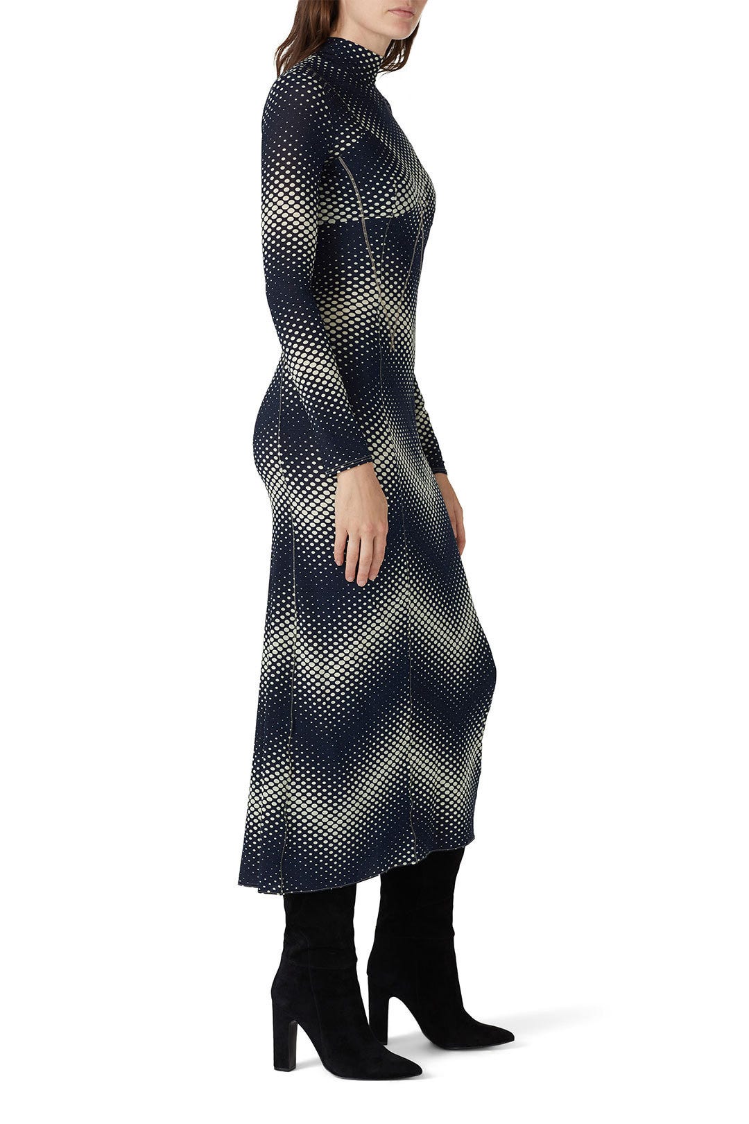 Black Printed Dress by Rabanne 1