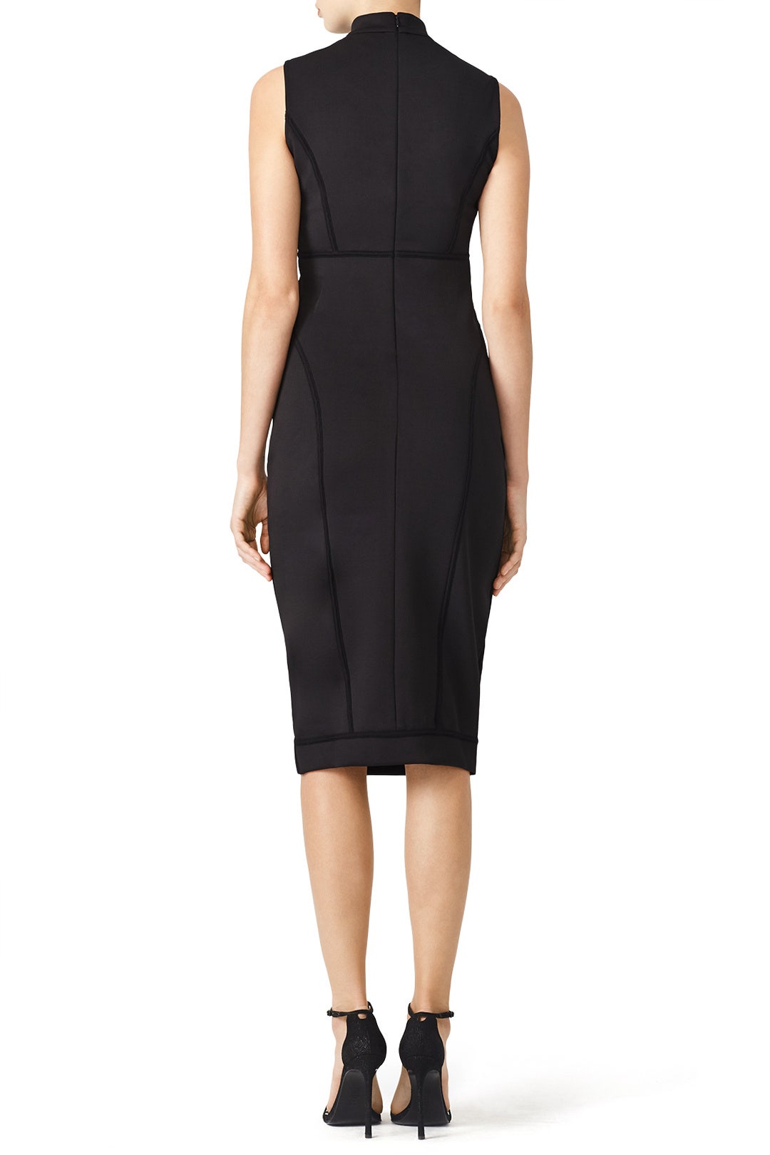 Black Bodycon Scuba Dress by ST by Olcay Gulsen 1