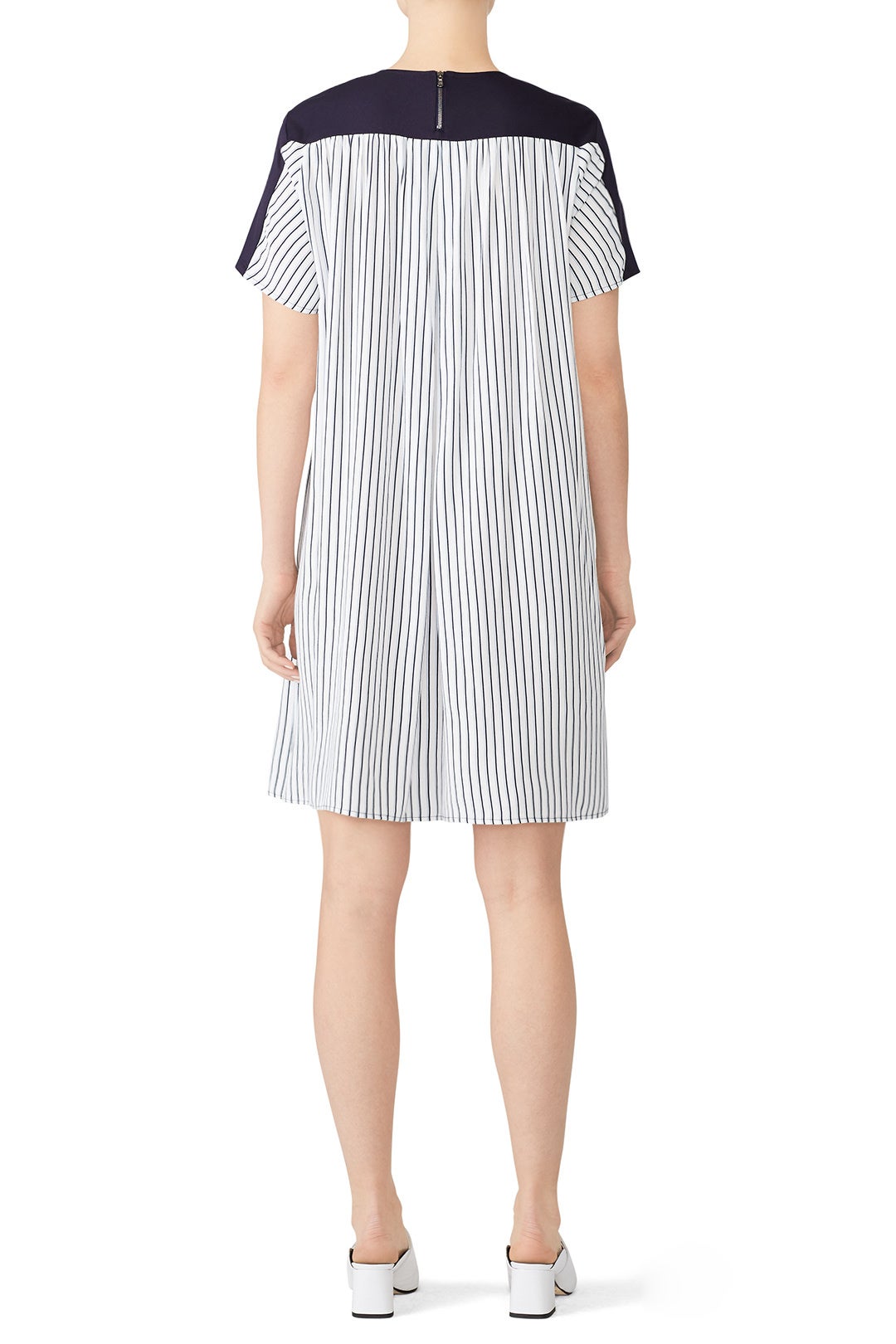Navy Stripe Maternity Shift by Slate & Willow 1