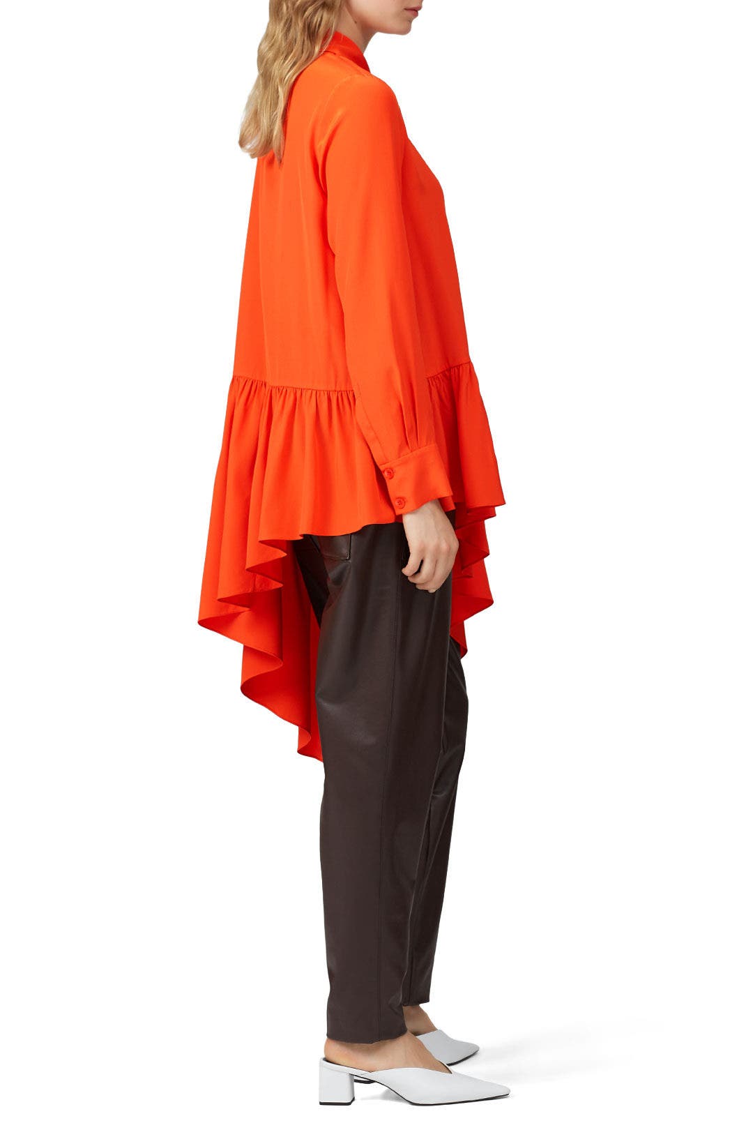 Asymmetrical Ruffle Blouse by Tibi 1