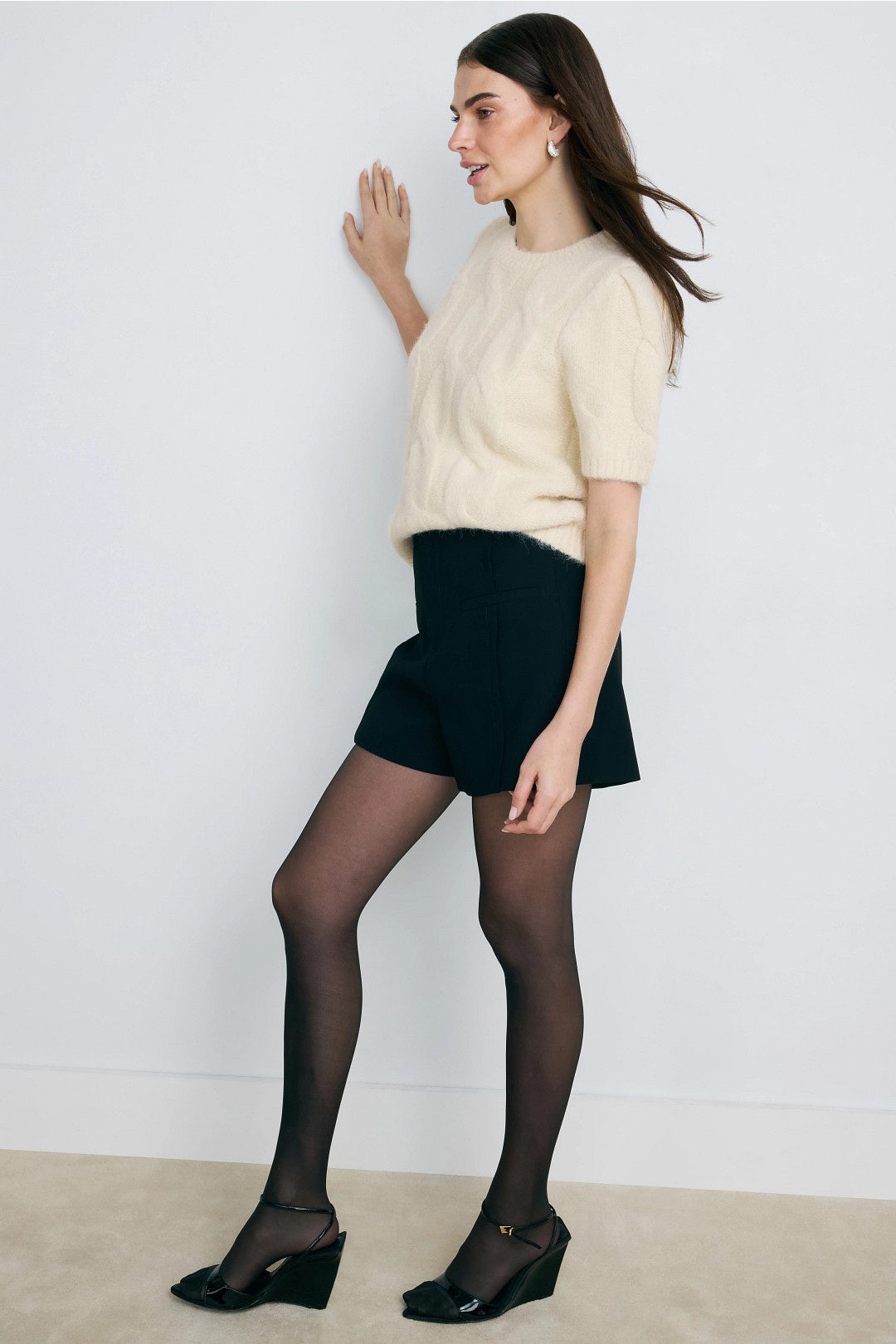 Crew Neck Cable Knit Sweater by Ted Baker London 1