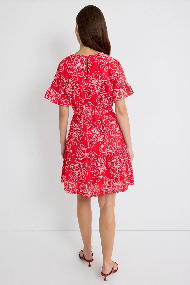 ted baker red dress One Shoulder Woven Maxi | Aisli CANDDY is all business on top and party at the bottom Ted Baker Red cocktail dress