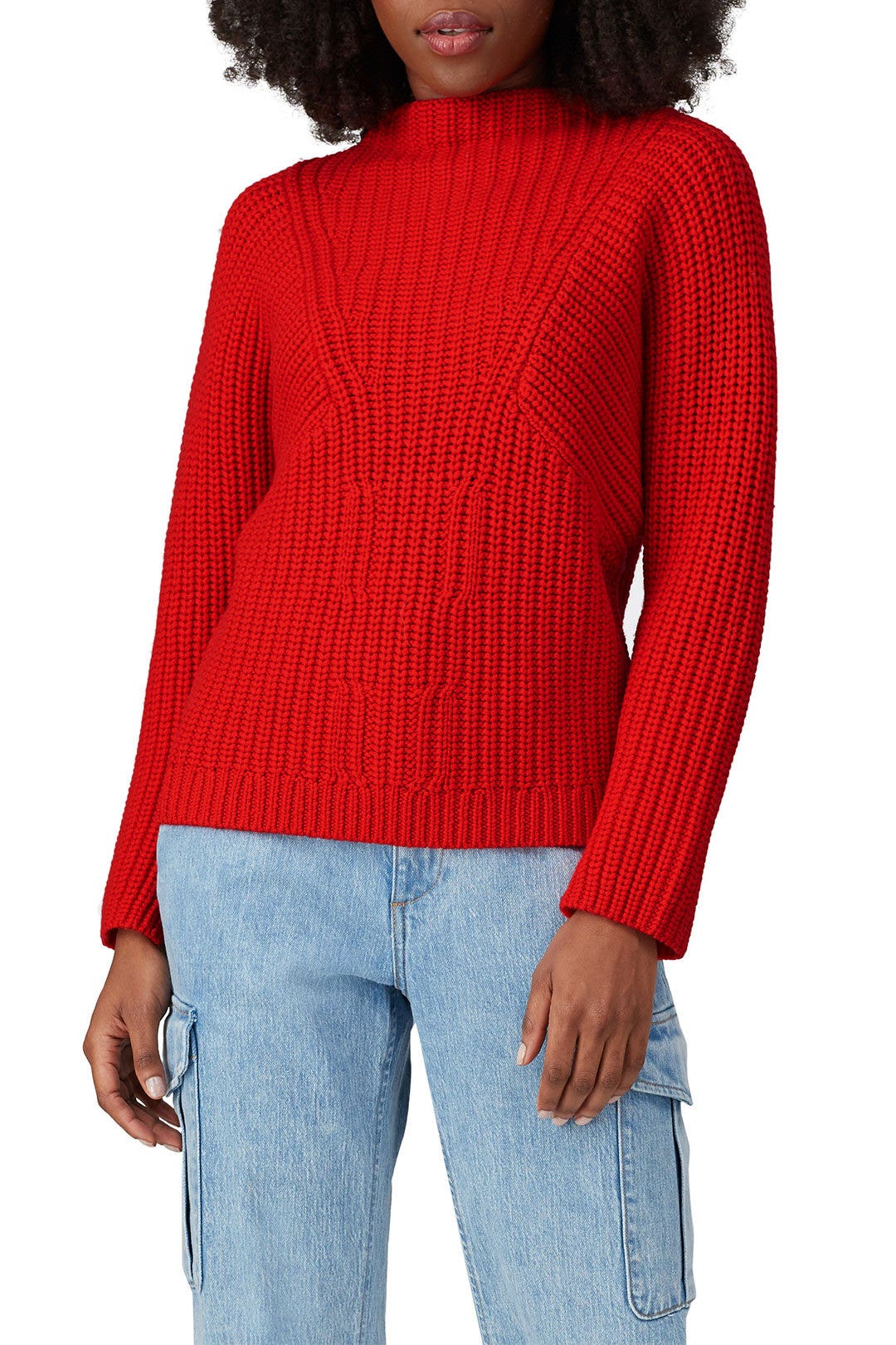 Omee Funnel Neck Sweater by Equipment 1