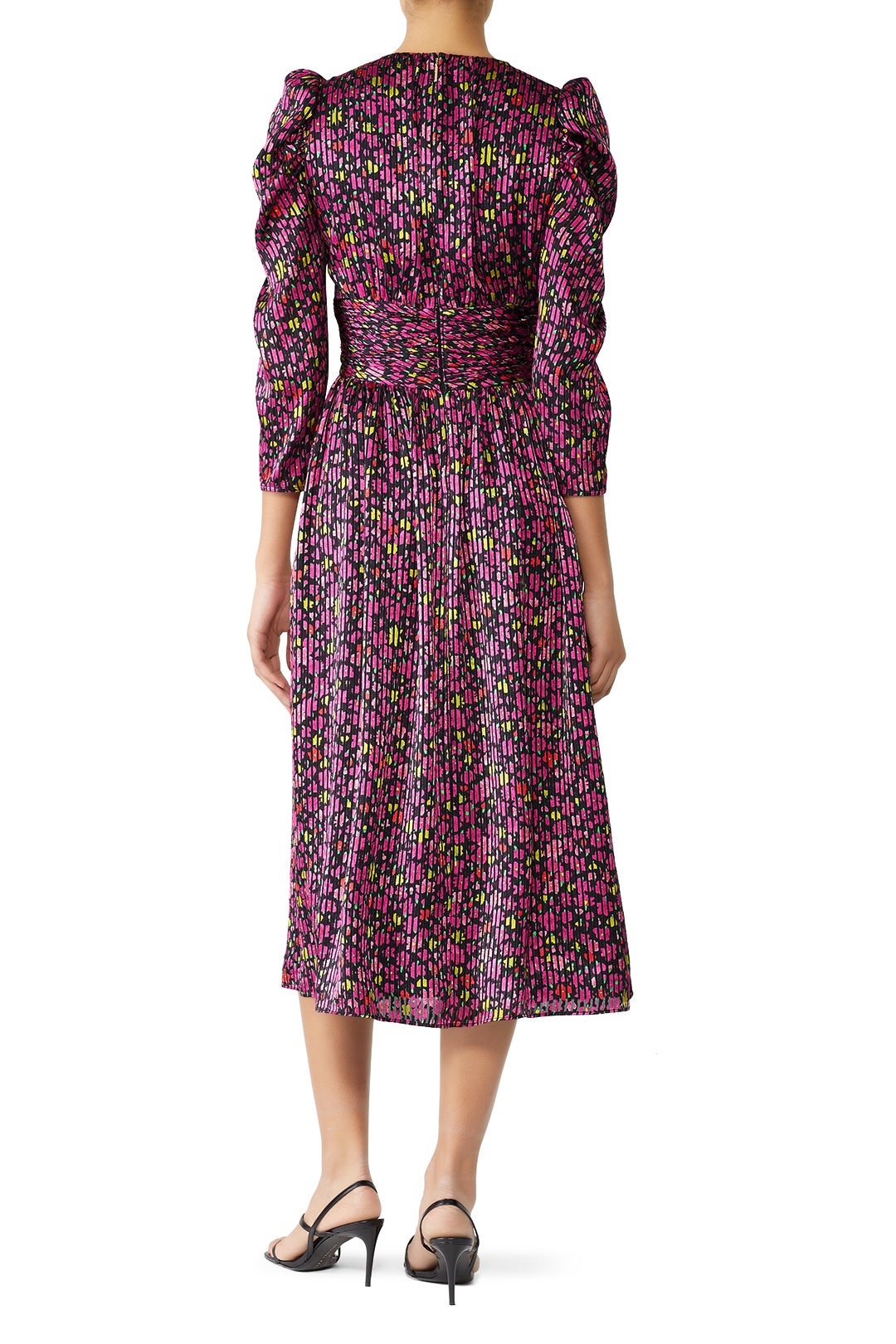 kate spade purple floral dress Dramatic Floral Devore Dress