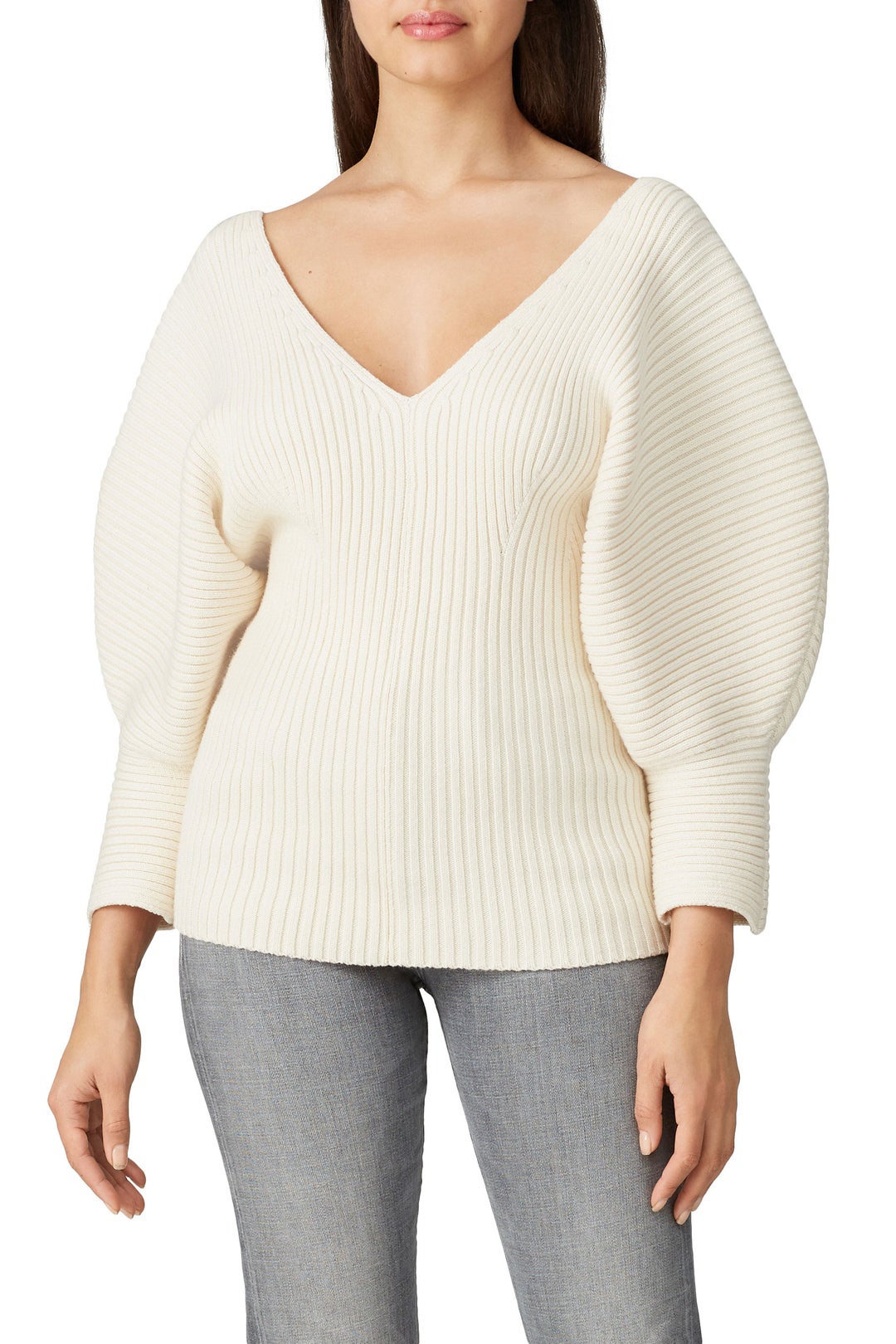 Cream Olia Sweater by Mara Hoffman 1