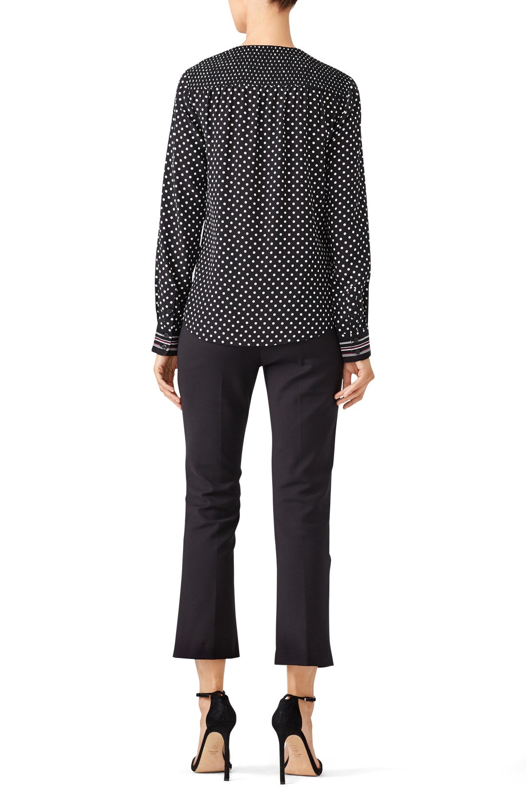 Black Polka Dot Top by Trina Turk 1