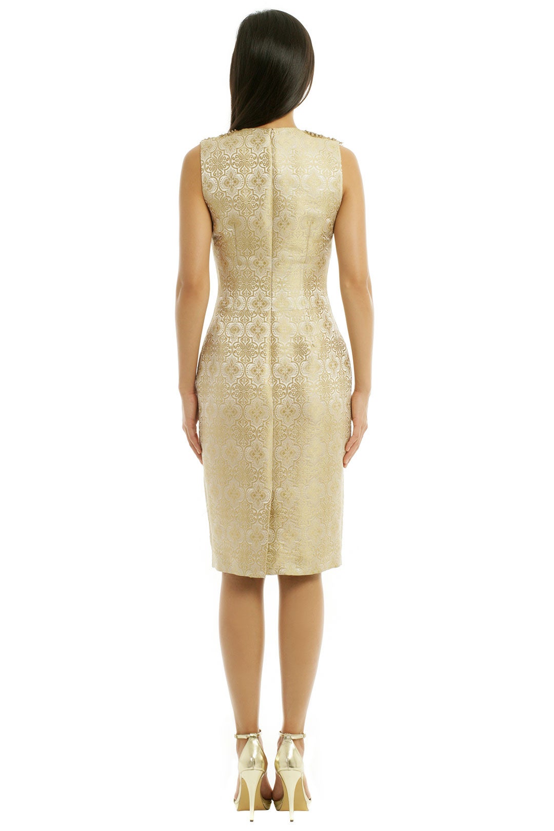 Beaded Brocade Dress by Vera Wang 1