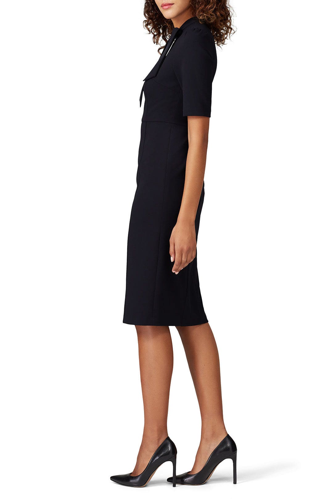 Navy Tie Neck Sheath by Donna Morgan 2