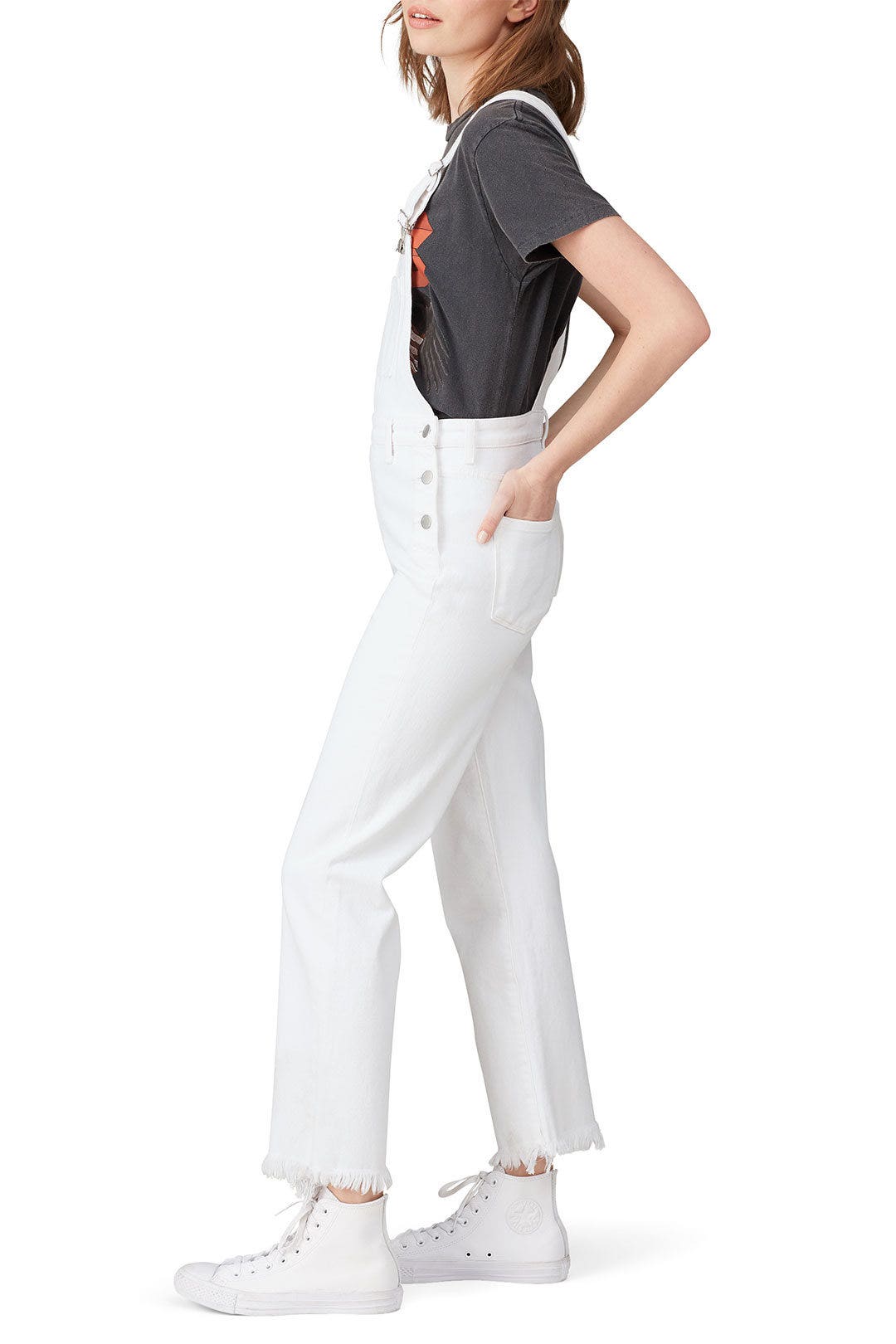 White Jules Overalls by J BRAND 1