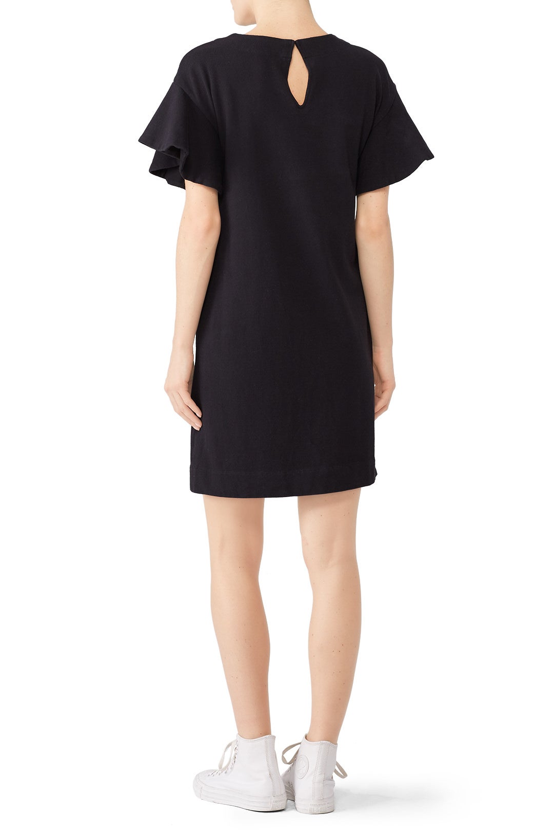 Combed Cotton Flutter Sleeve Dress by KINLY 1