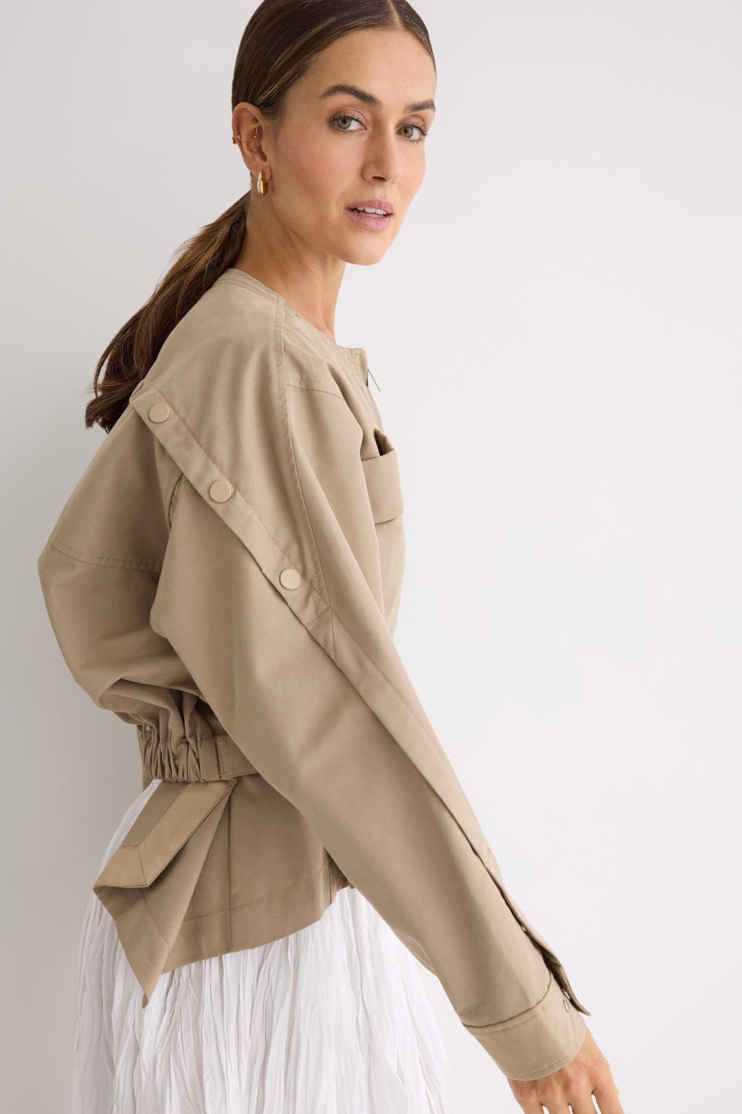 Tan Cargo Jacket by 3.1 Phillip Lim | Rent the Runway