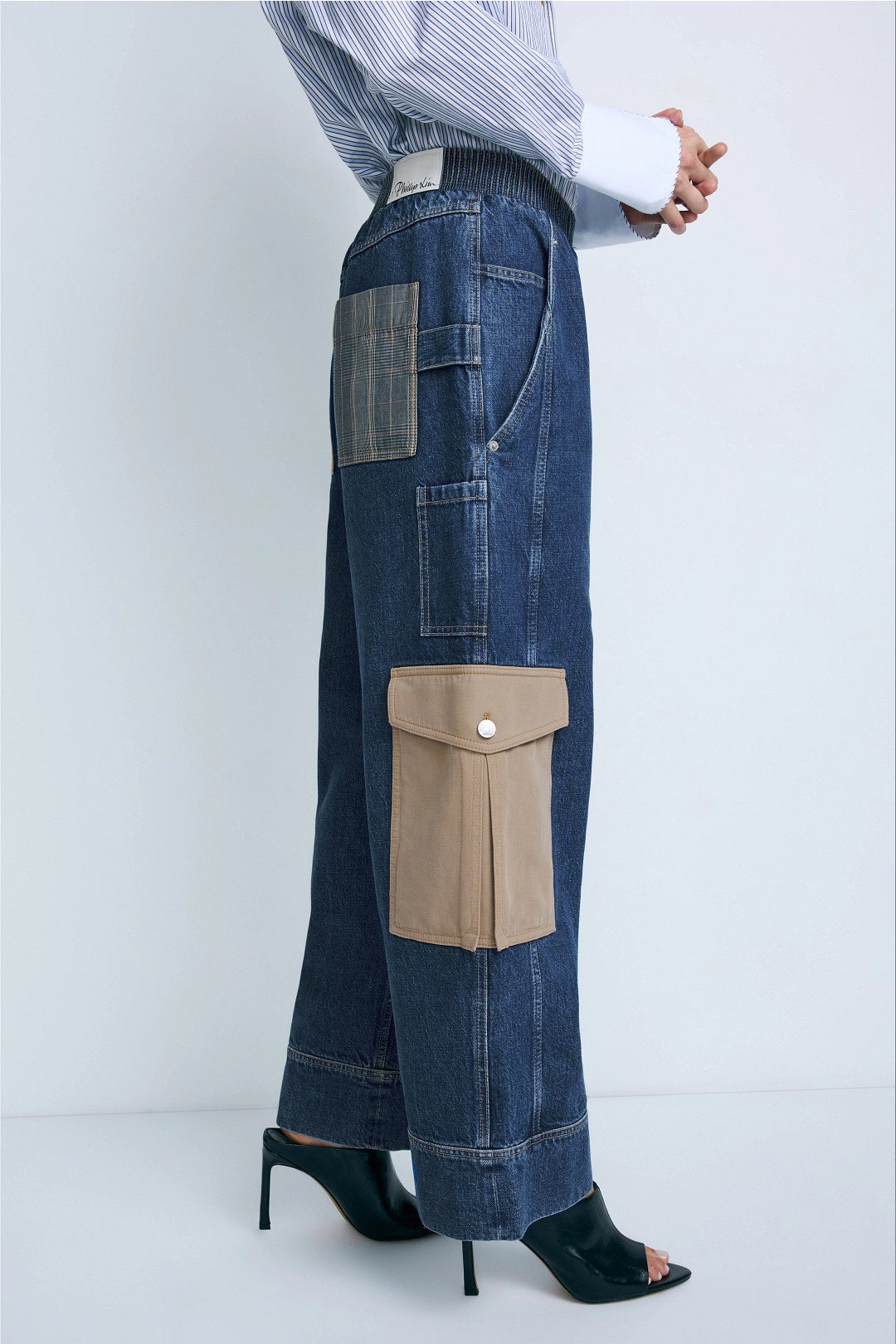 Denim Patchwork Pull On Jeans by 3.1 Phillip Lim 1