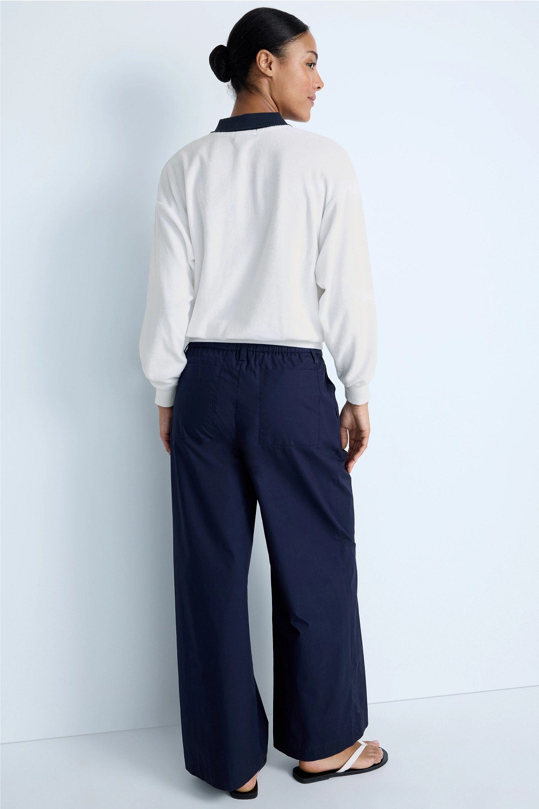 Terry Long Sleeve Polo Knit Top by Polo Ralph Lauren 2