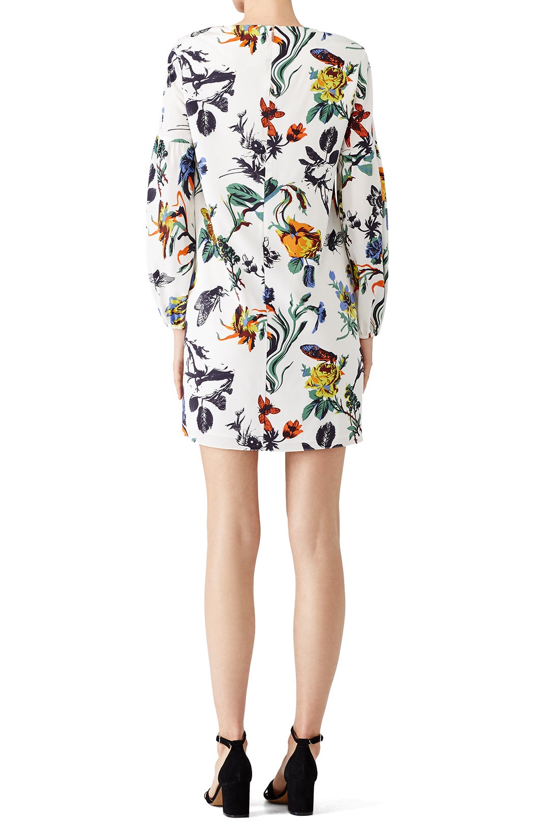 Ivory Gothic Floral Shift by Tibi 2