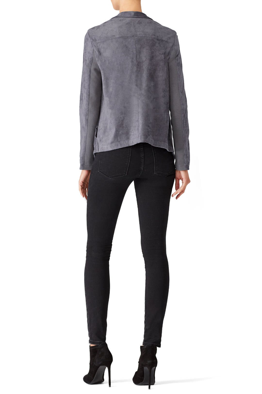 Grey Faux Suede Jacket by BB Dakota 1