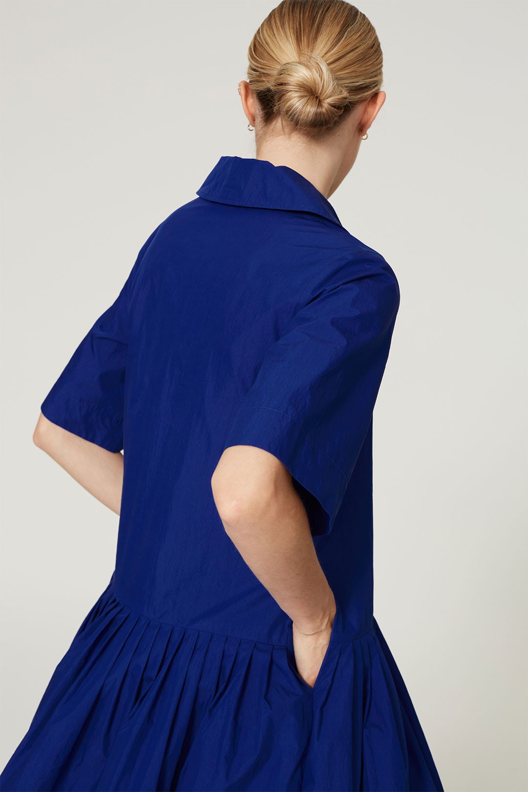 Polo Collar Gathered Maxi by Co 1