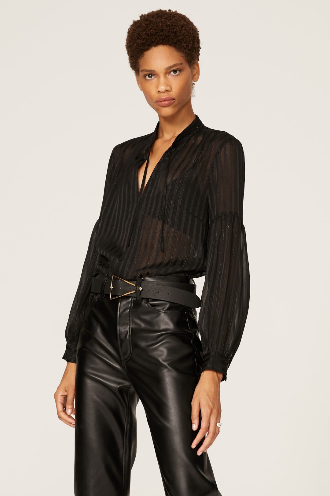 Sheer Stripe Top by Derek Lam 10 Crosby x RTR | Rent the Runway