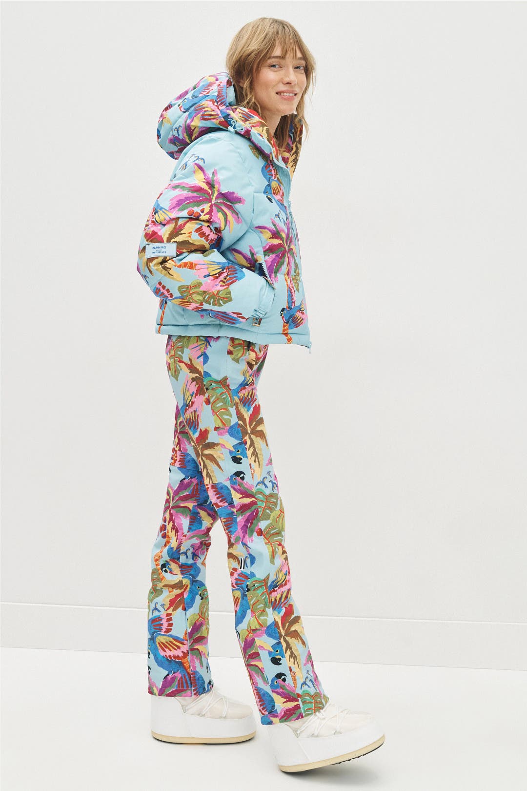 Macaw Puffer Jacket by FARM Rio | Rent the Runway