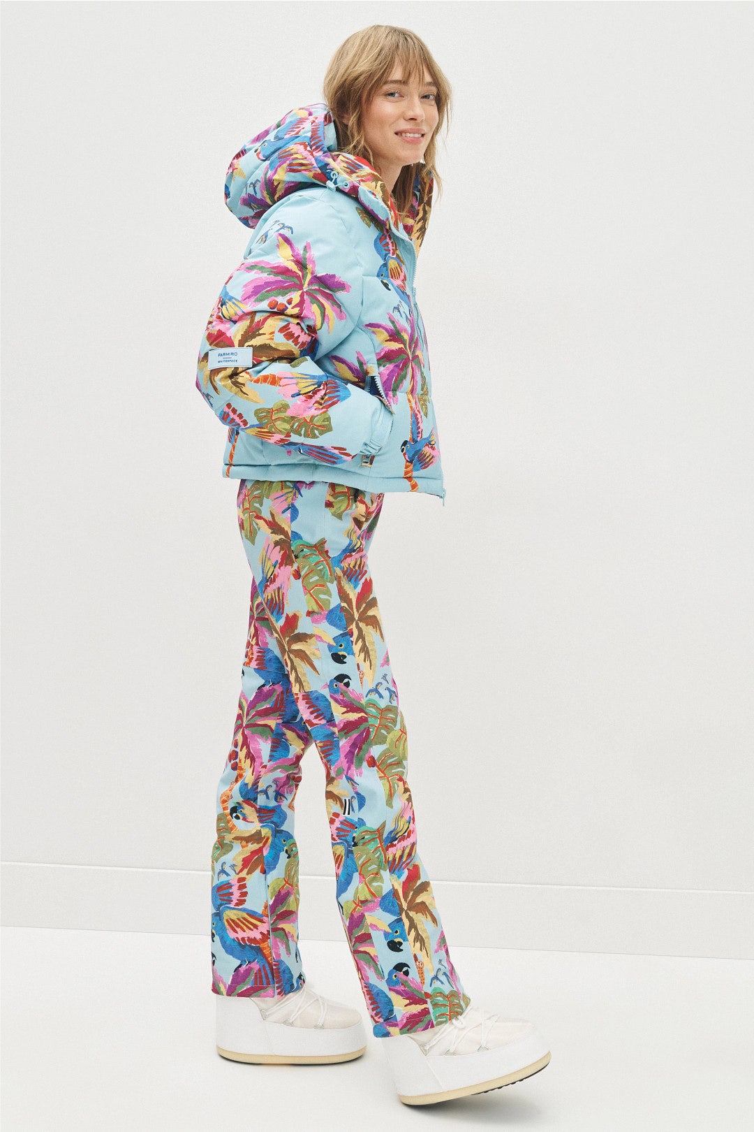 Macaw Puffer Jacket by FARM Rio 1