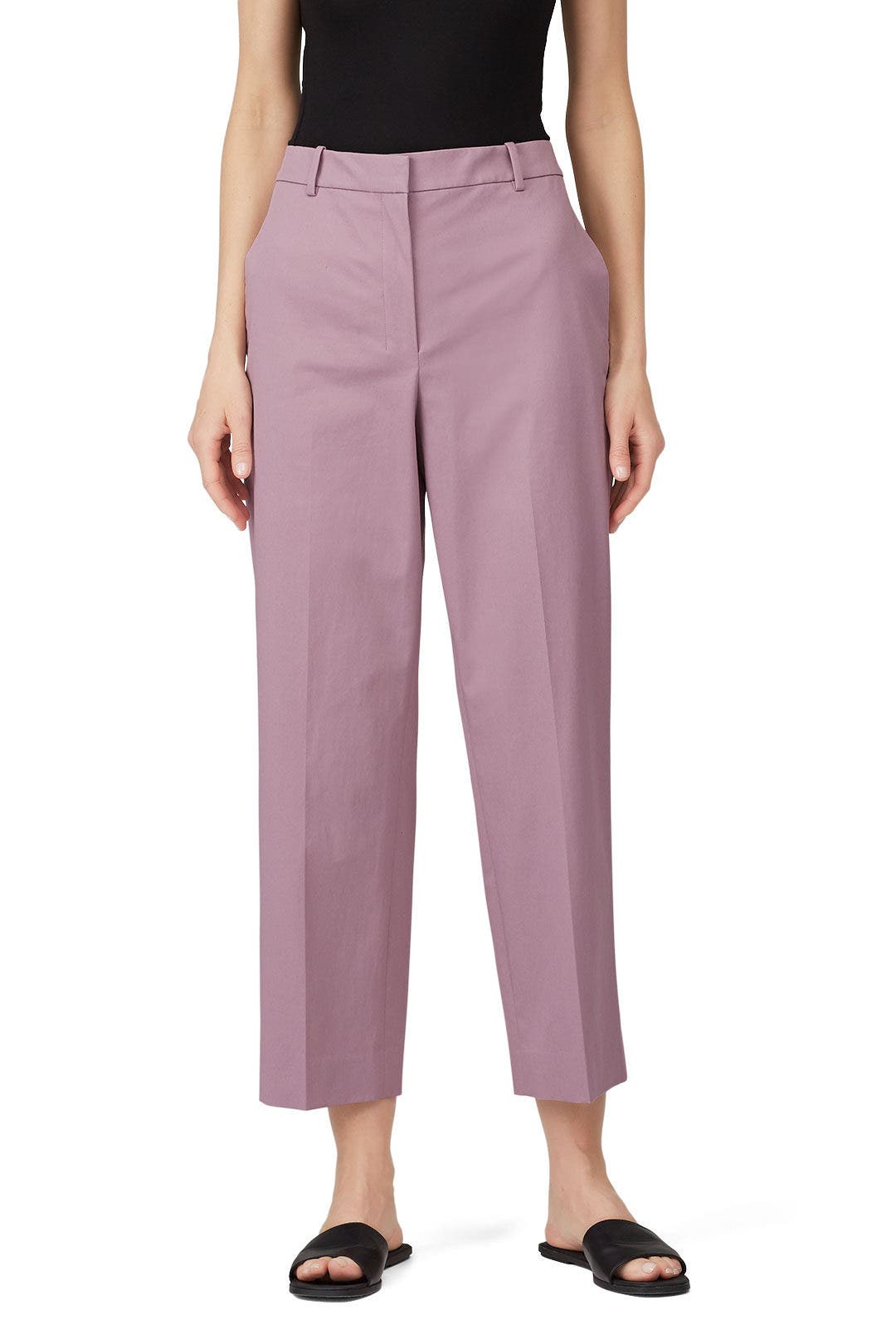 High Waisted Straight Chino Pants by Theory 2