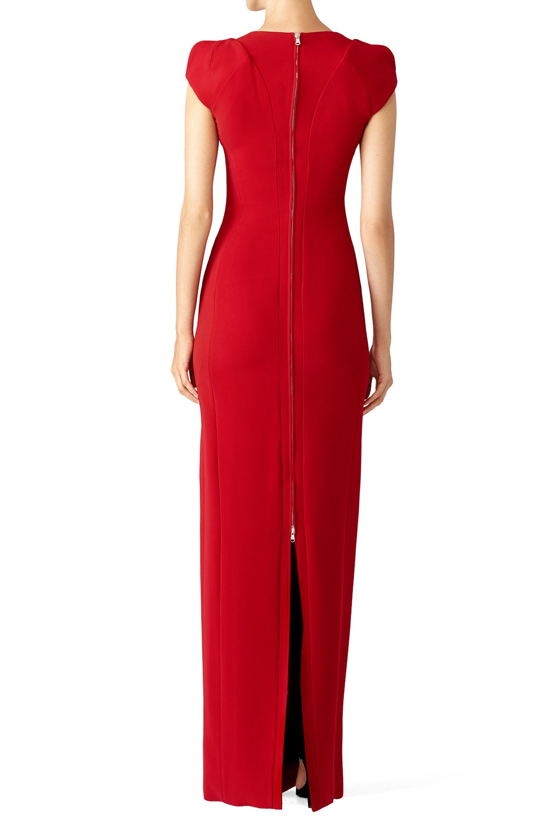 Rouge Sleek Zip Gown by Antonio Berardi 2