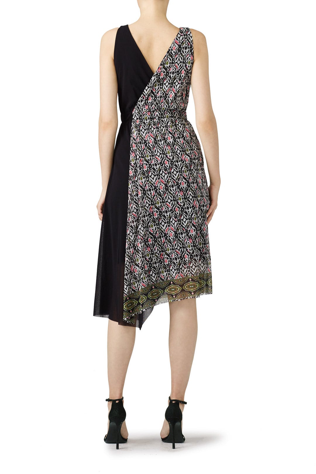 Geo Faux Wrap Dress by Fuzzi 1