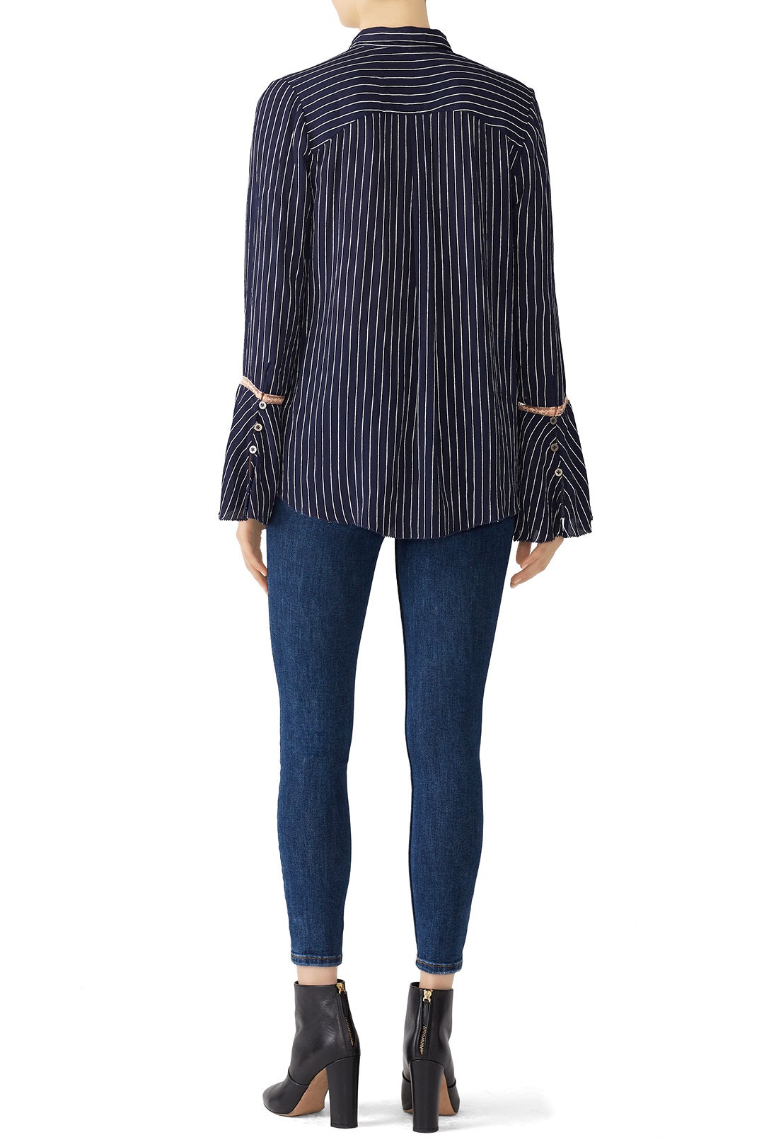 Striped Katherine Blouse by Cleobella 2