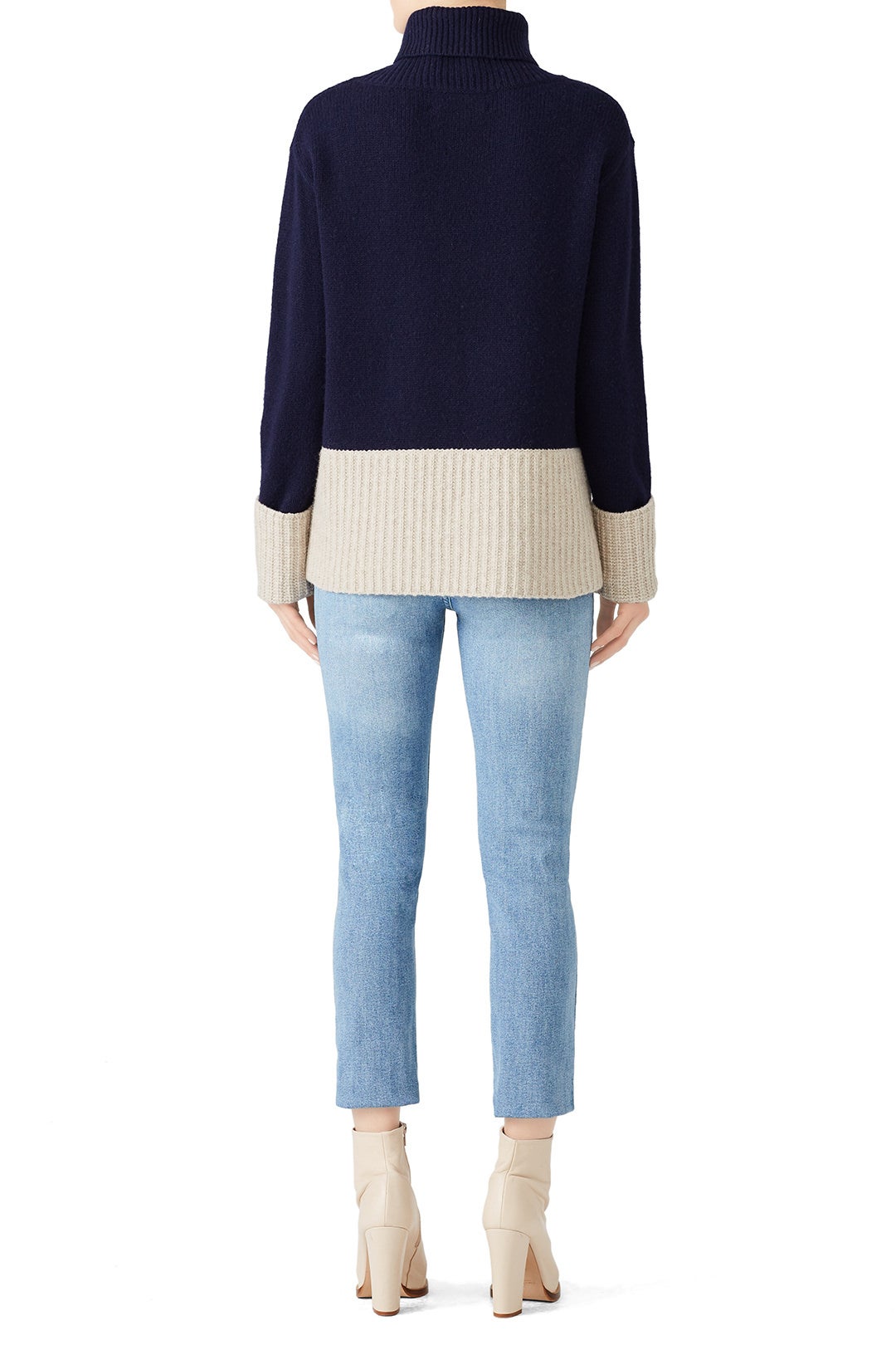 Turtleneck Contrast Sweater by Derek Lam 10 Crosby 2