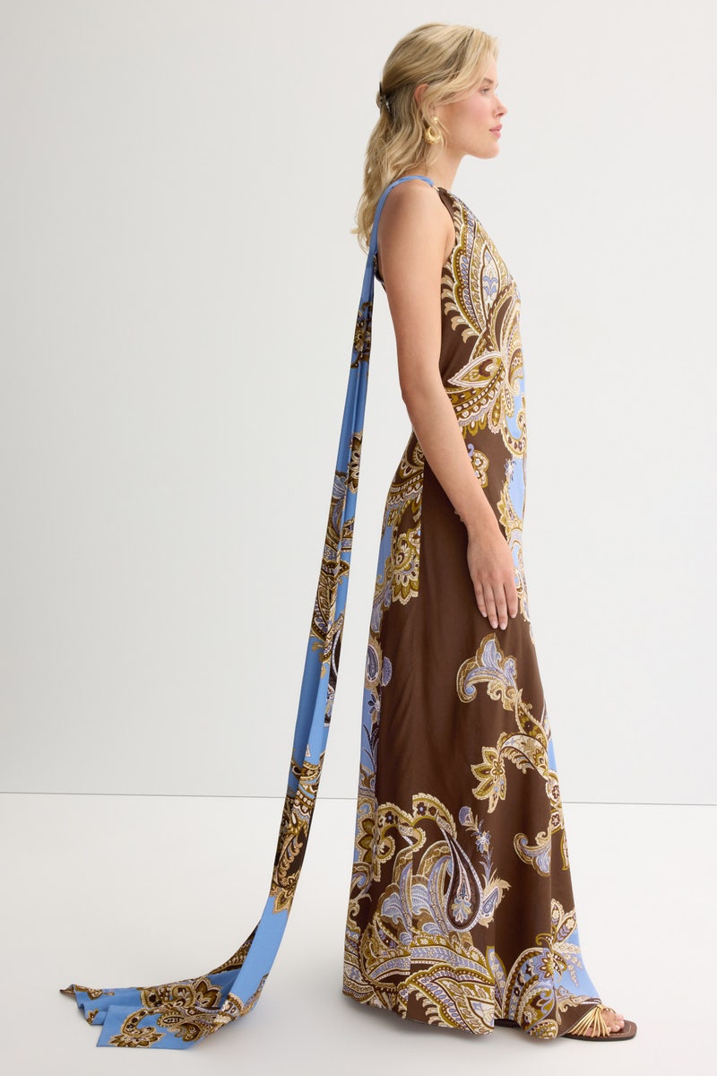 One Shoulder Long Dress by Hemant & Nandita - Photo 1