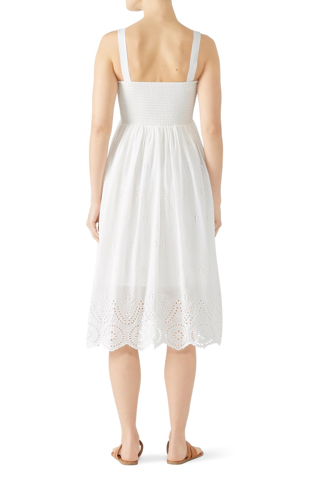 Embroidered Scallop Maternity Dress by Ingrid & Isabel 1