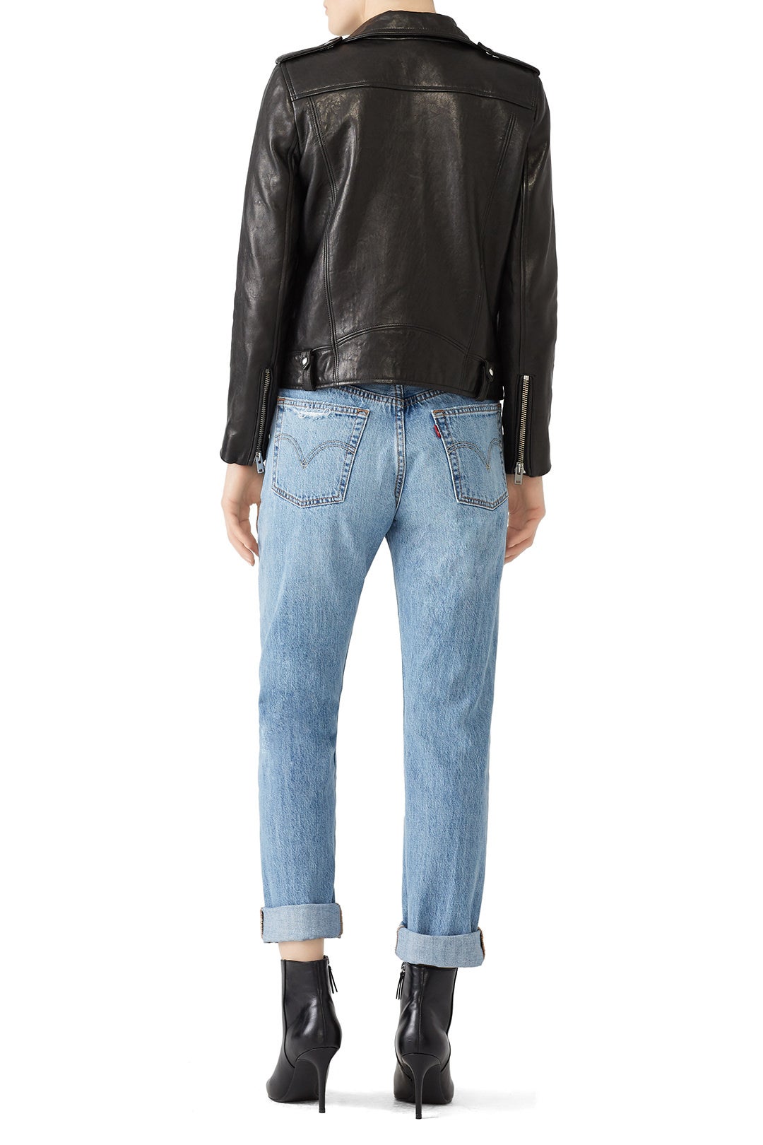 Black Ebeyna Leather Jacket by Iro 1