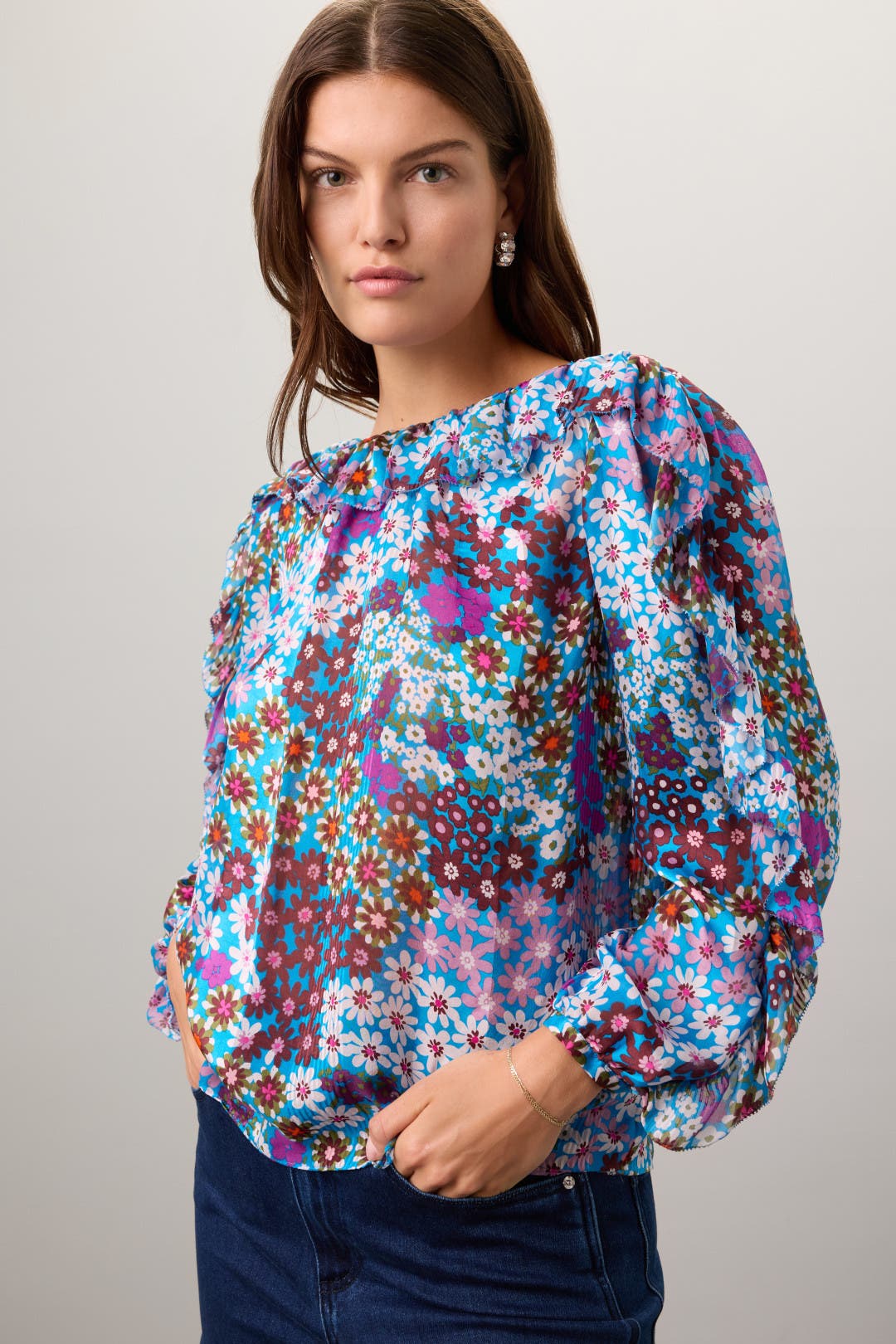 新品同様 Katie over blouse Cleobella Katy Blouse in Victorian Floral | REVOLVE