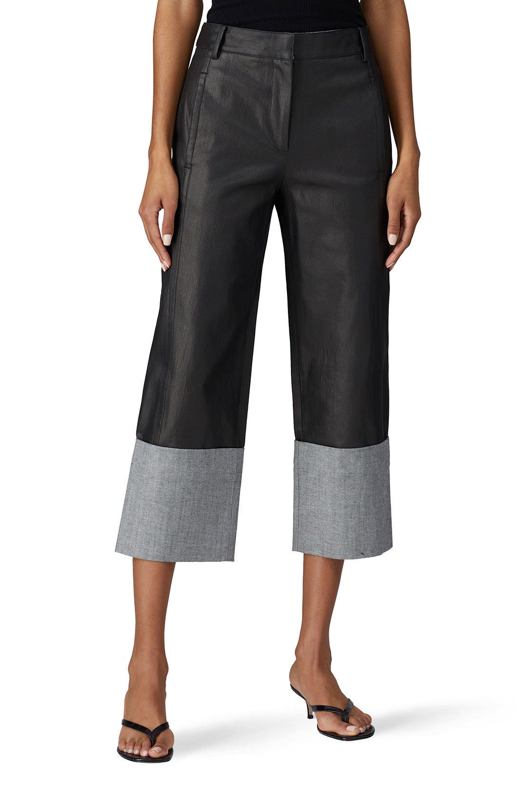 Cuffed Denim Pants by Tibi 1
