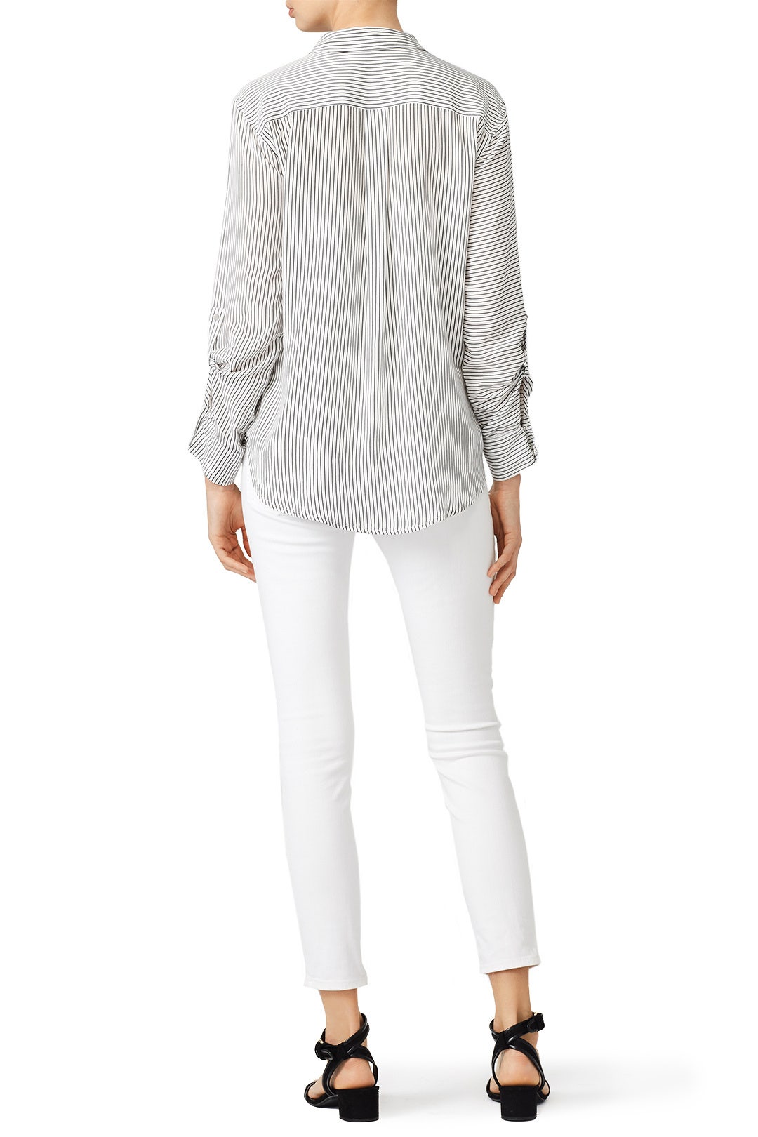 Mini Stripe Button Down Top by TART Collections 2