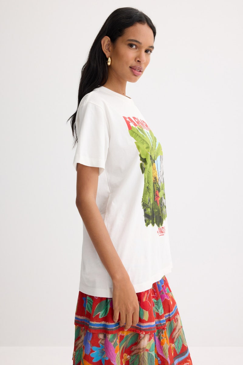 From Brasil To The World Relaxed T-Shirt by FARM Rio - Photo 1
