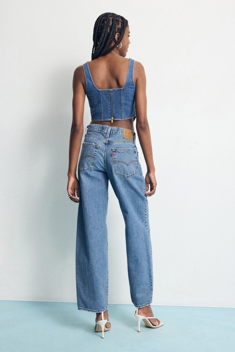 Denim Corset Top by Peter Som x RTR - Photo 1