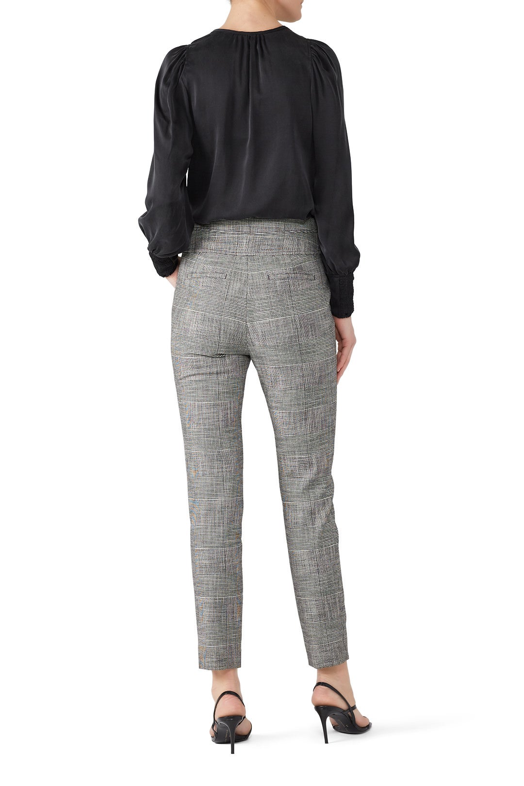 Black Combo Plaid Pants by Rebecca Taylor NYC 2