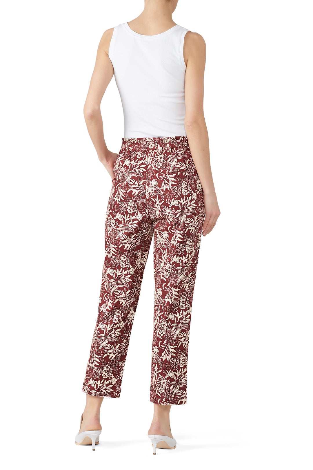 Floral Wide Leg Trousers by Scotch & Soda 1