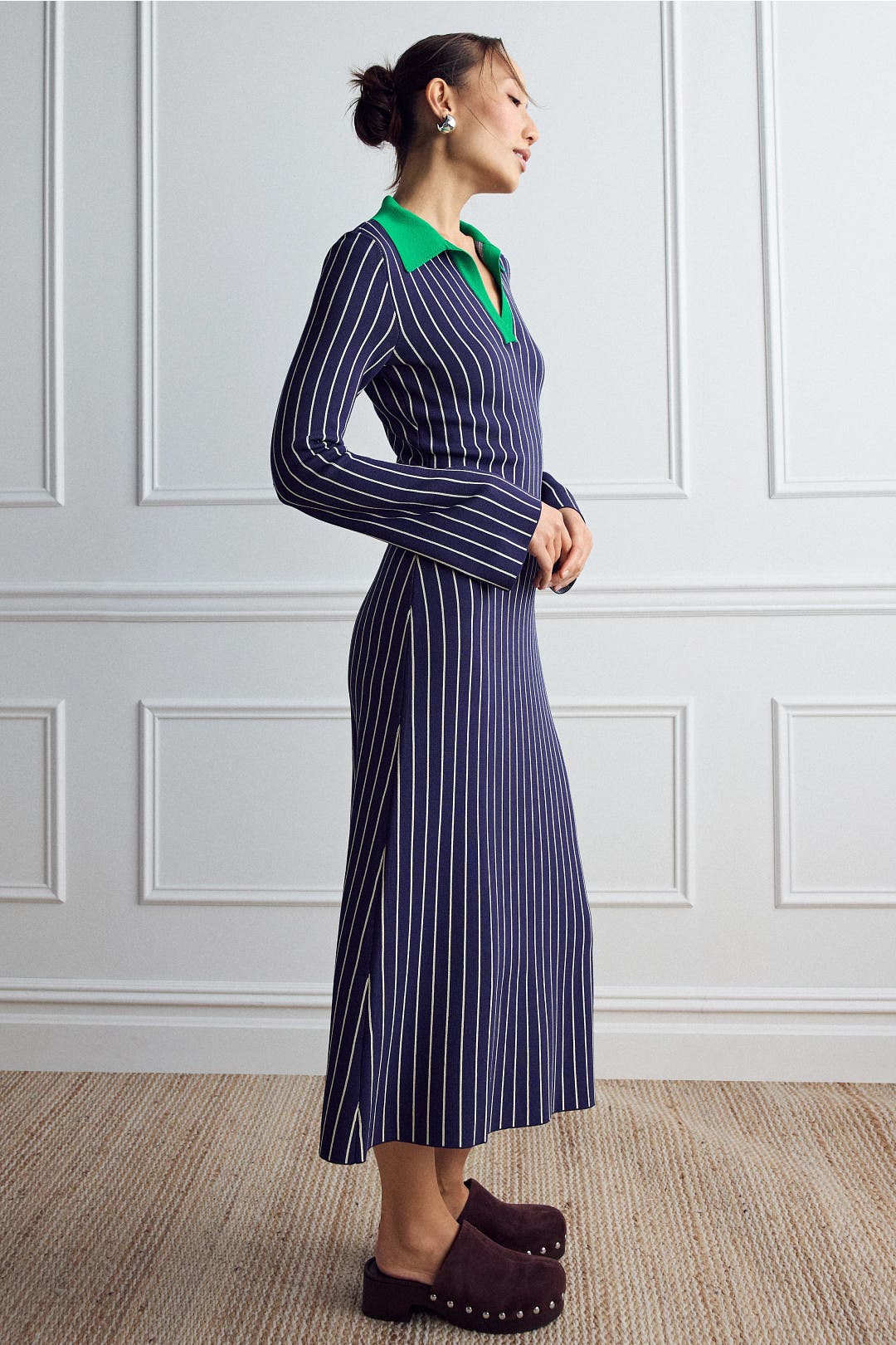Reade Pinstripe Knit Dress by SIMONMILLER | Rent the Runway